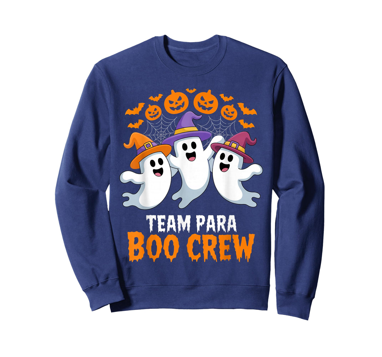 Team para Boo Crew Ghost Halloween Outfit School Staff Aides T-Shirt
