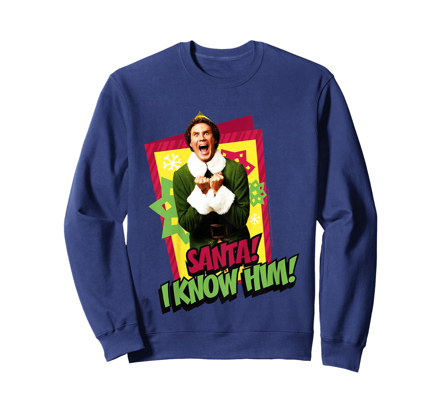 Kids Elf Buddy I Know Santa Bold Text Poster T-Shirt