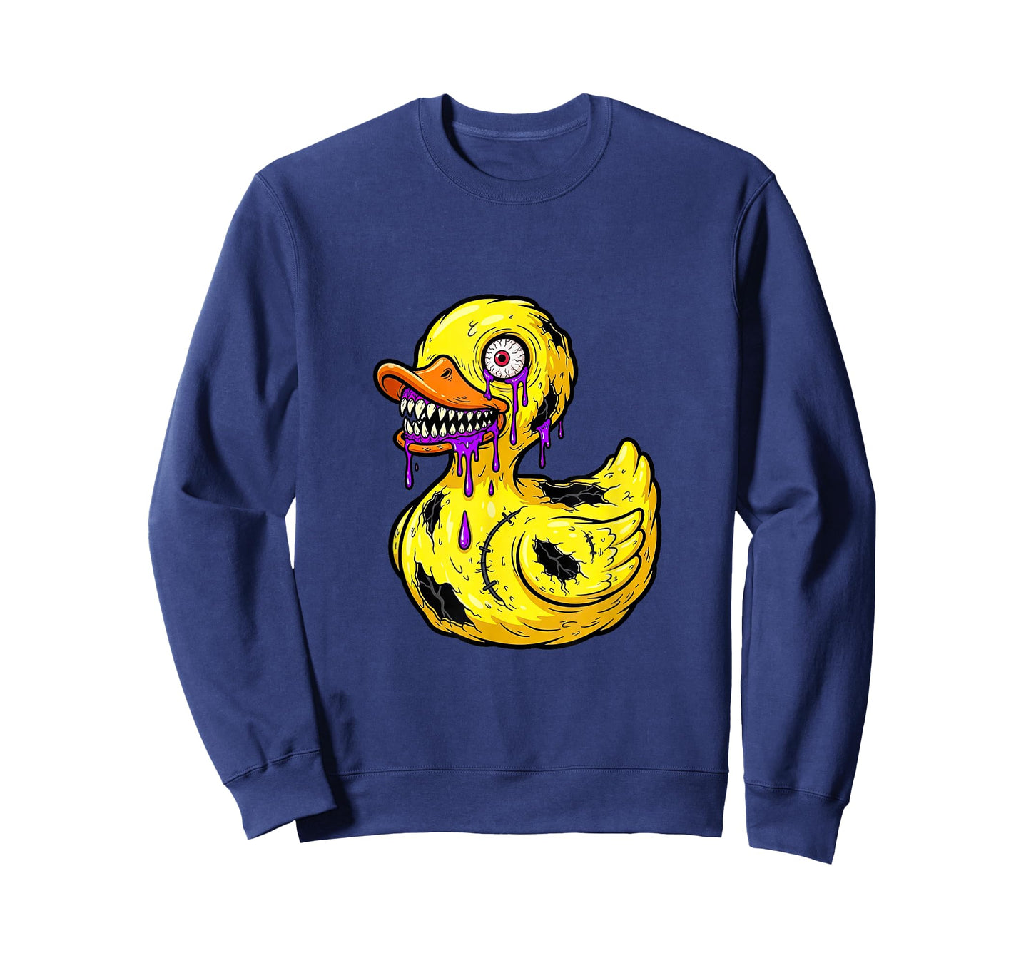 Dripping Mutant Duck Horror Rave Art T-Shirt