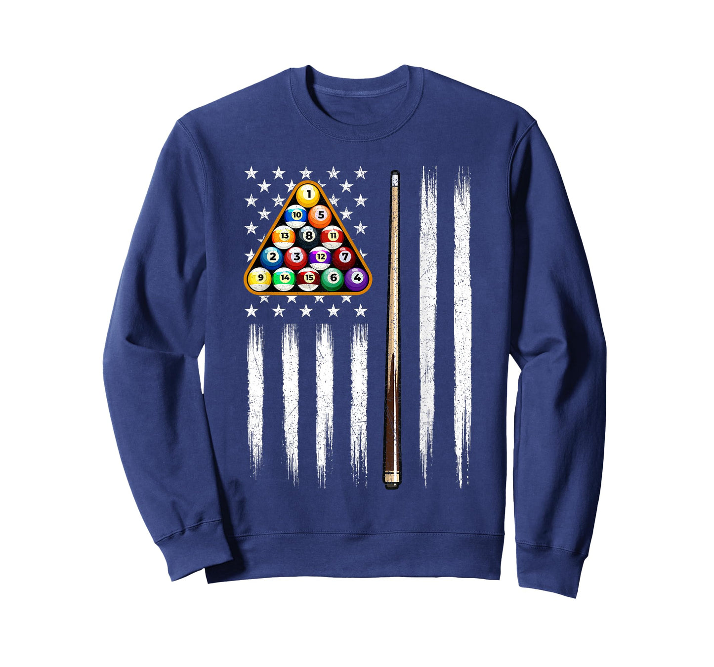 American Flag Billiard - 8 Ball Billiard Game Pool Player T-Shirt