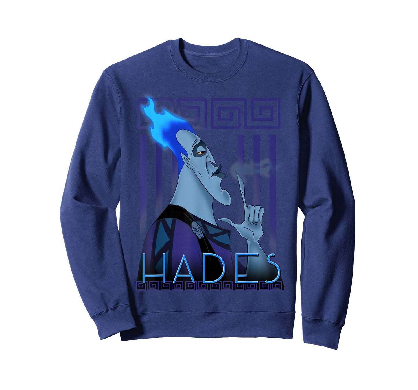 Disney Hercules Hades Geometric Portrait Graphic T-Shirt T-Shirt Small