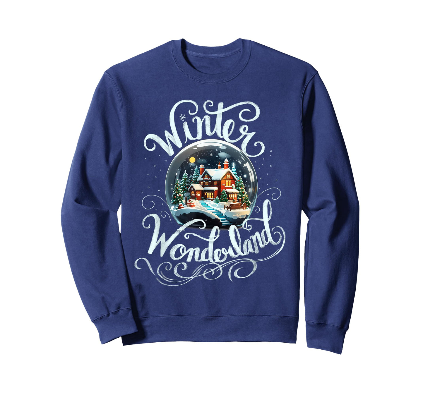 Winter Wonderland Snow Glob Night House Merry Xmas Costume T-Shirt