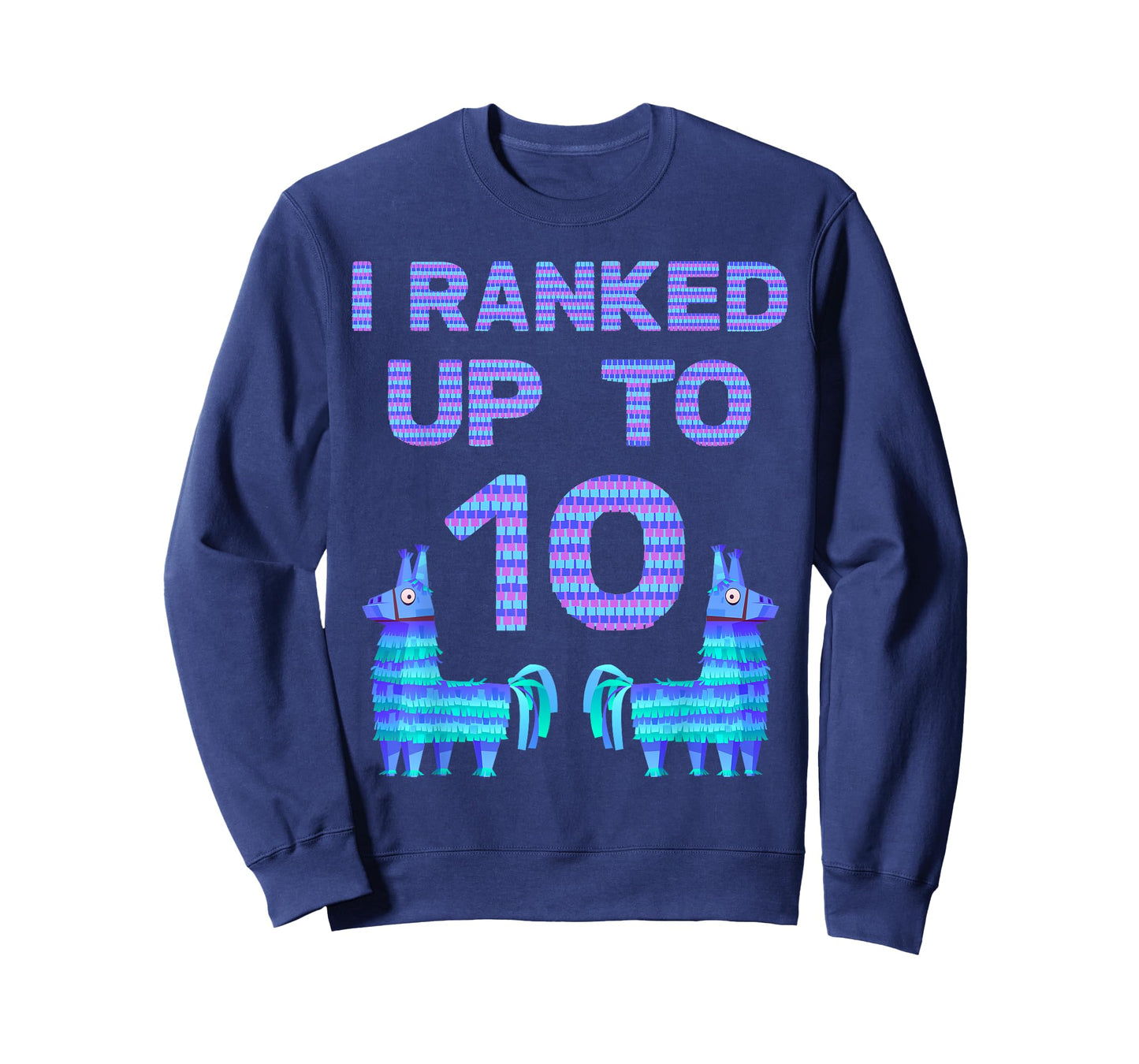 Piñata Birthday -Video Game Llama 10 Year Old Birthday Shirt T-Shirt