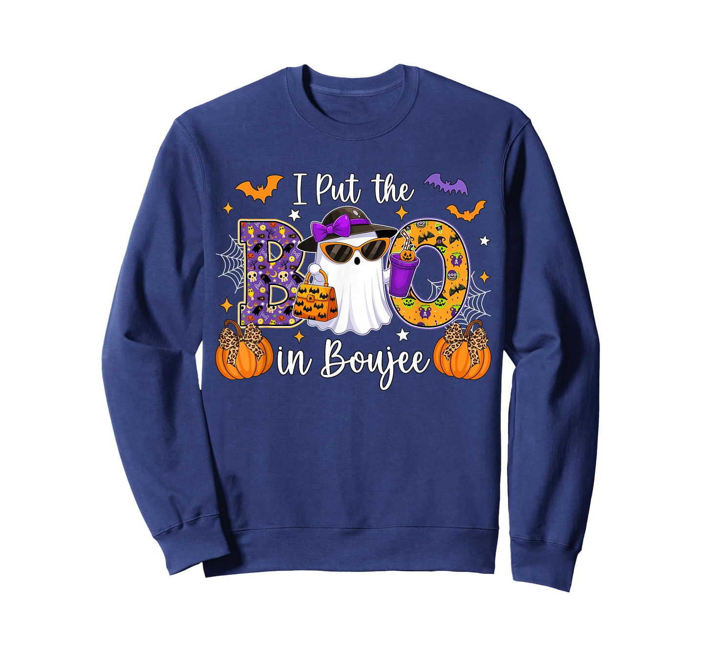 I Put The Boo In Boojee Cute Ghost Halloween Women Men Kids T-Shirt