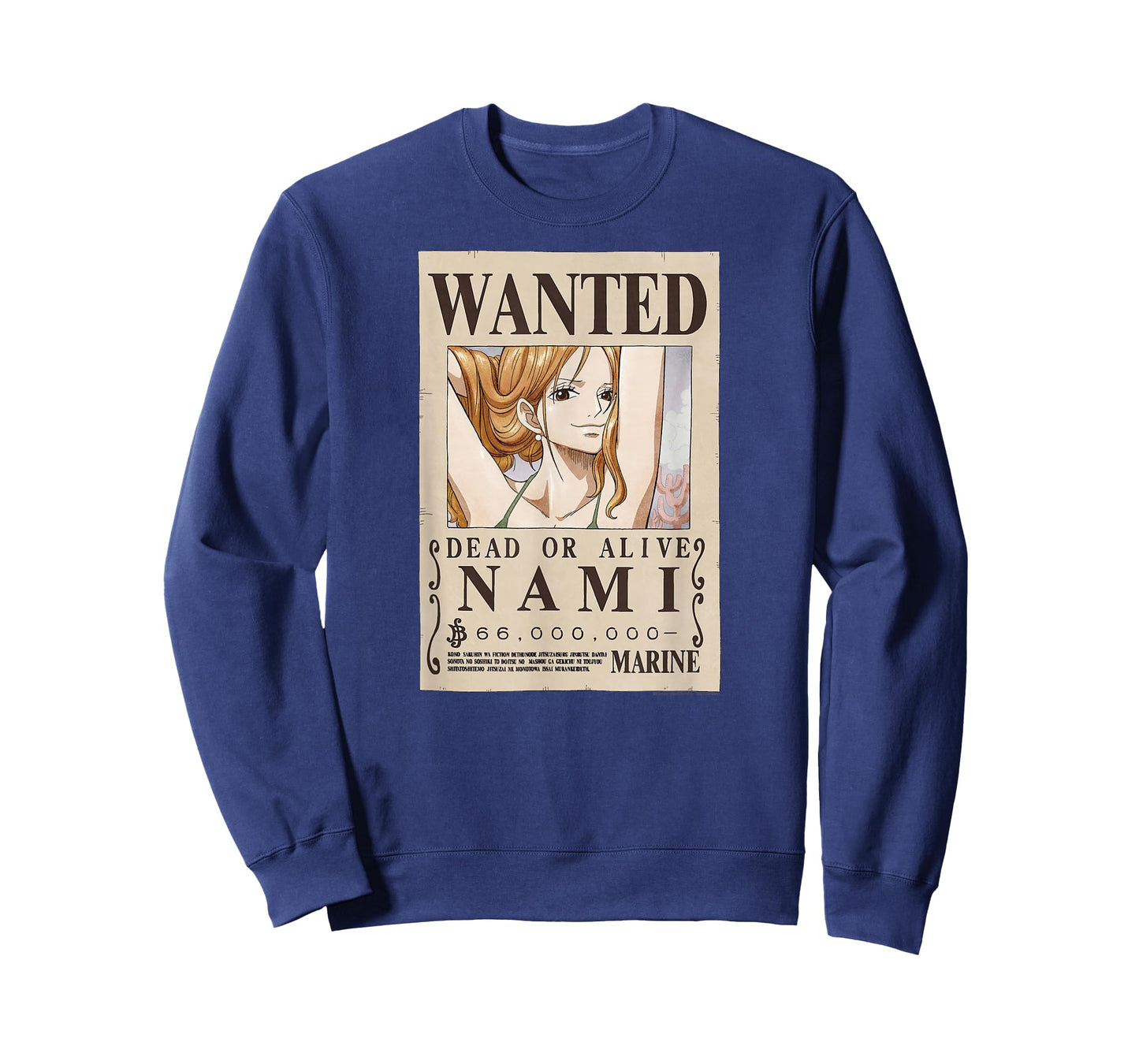 One Piece Anime Cat Burglar Nami Wanted Poster T-Shirt