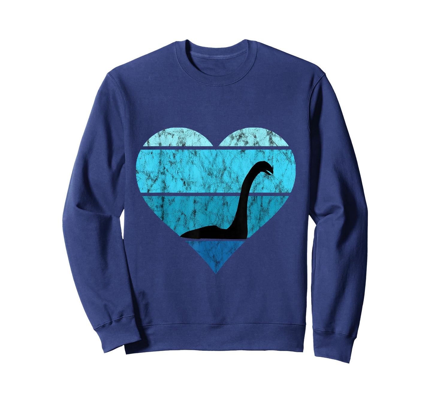 Nessie Heart Retro Vintage Ocean Lake Monster Loch Ness T-Shirt