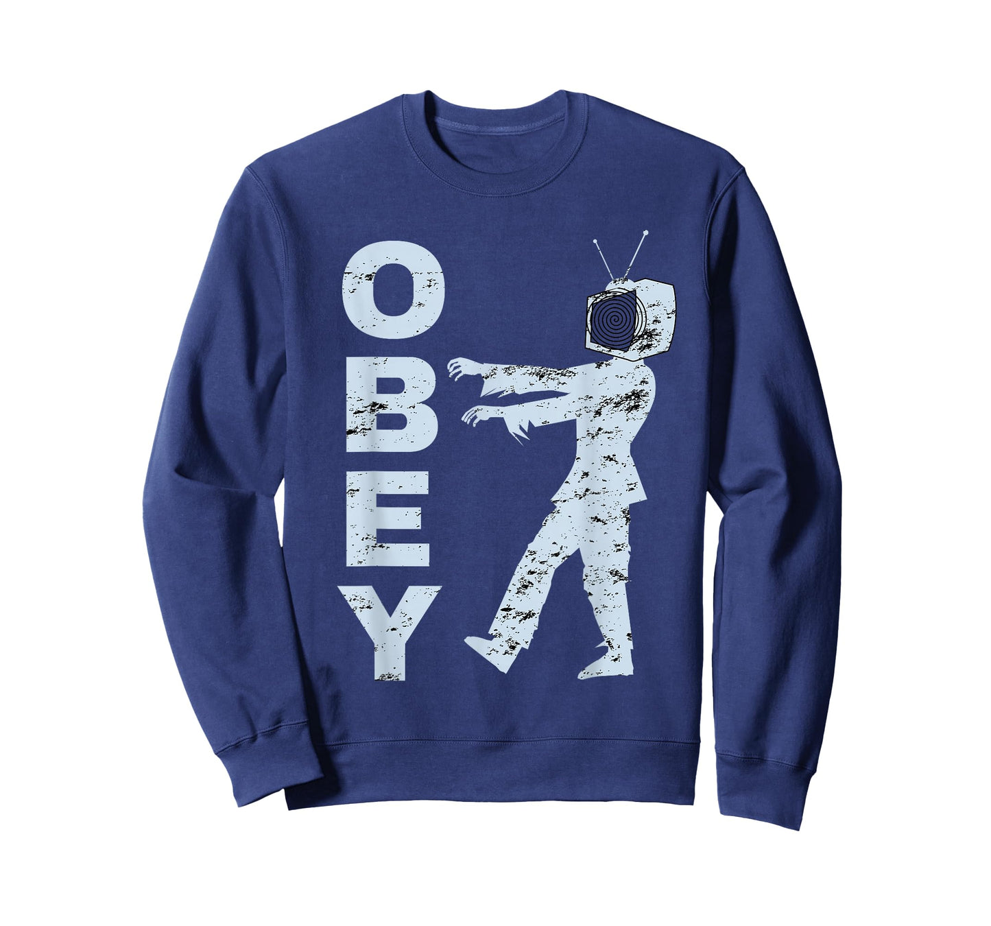 Obey TV Zombie Media Brainwashing Television T-Shirt
