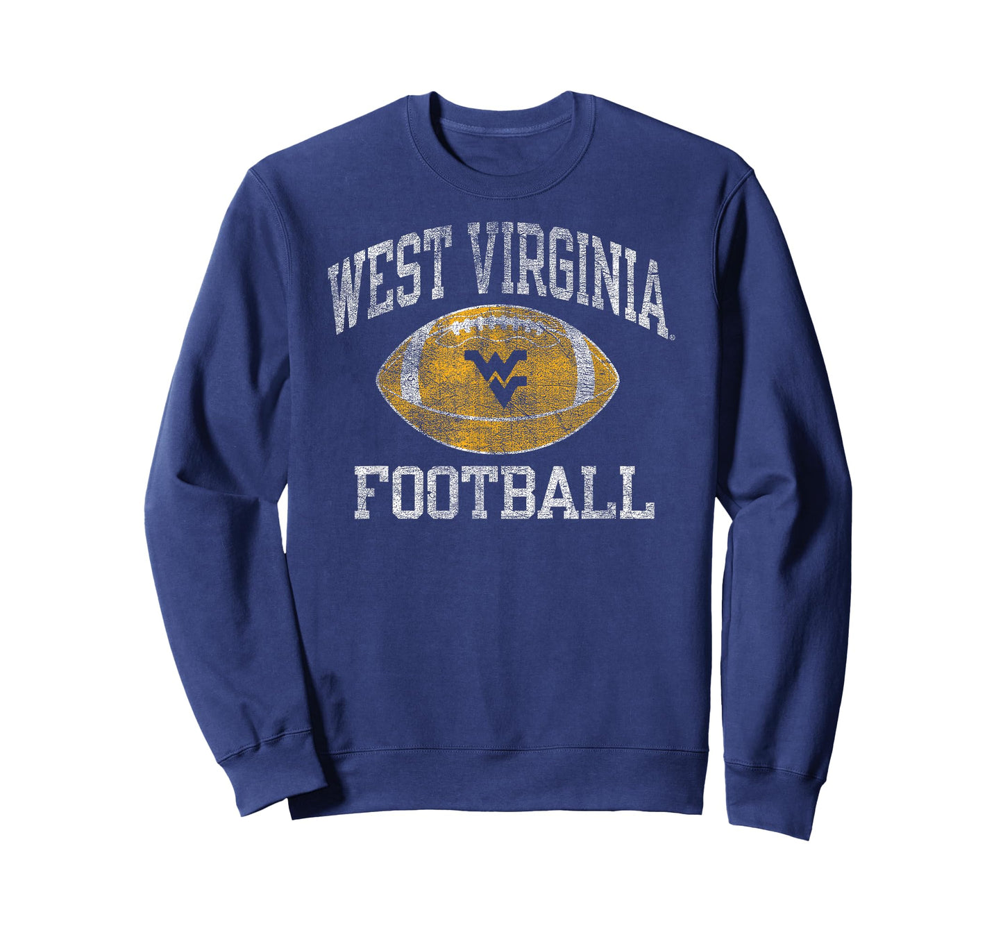 West Virginia Mountaineers Football Intensity Vintage Navy T-Shirt