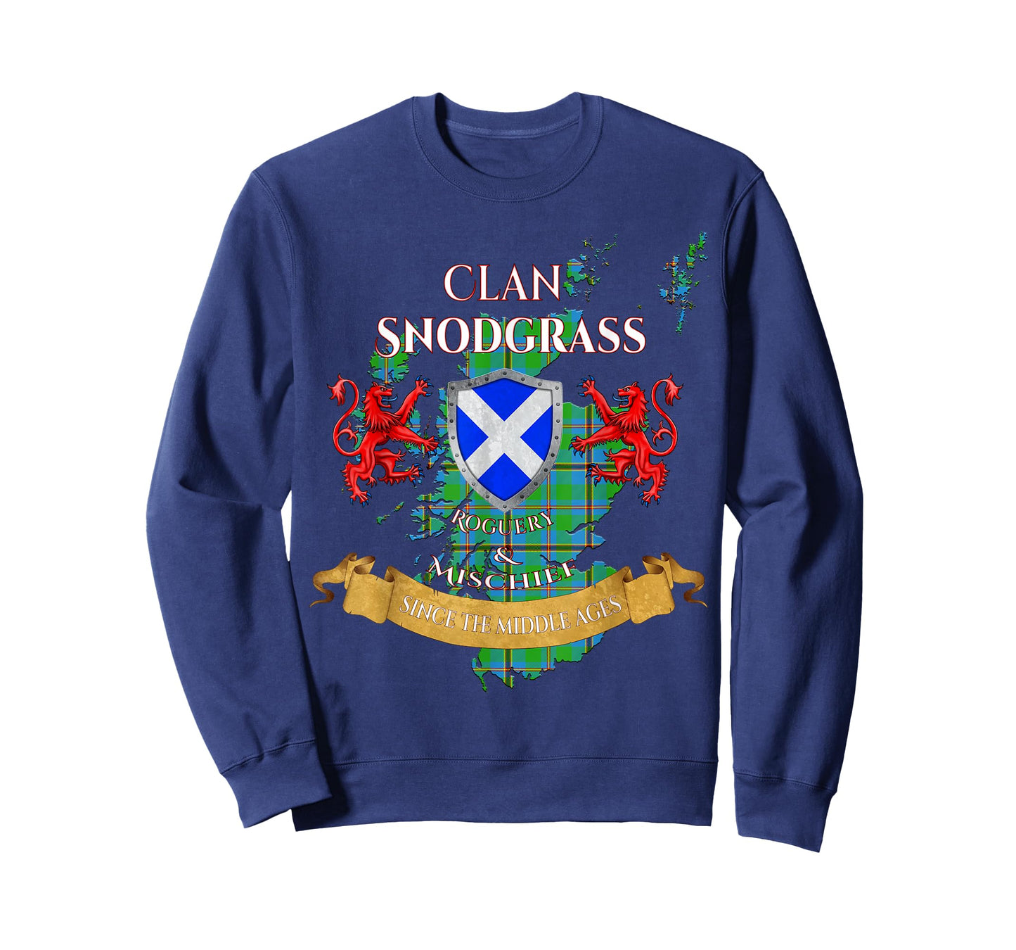 Snodgrass Scottish Family Clan Middle Ages Mischief T-Shirt