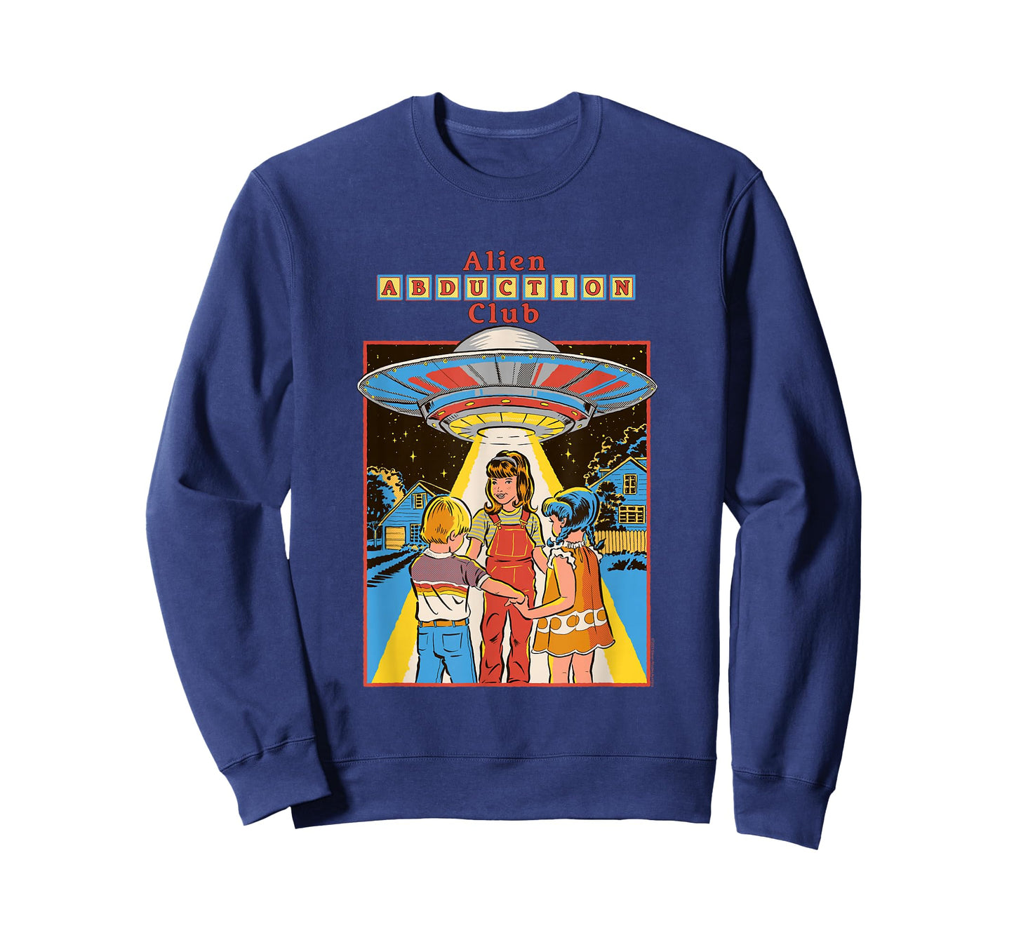 Steven Rhodes Alien Abduction Club UFO Retro Dark Humor T-Shirt