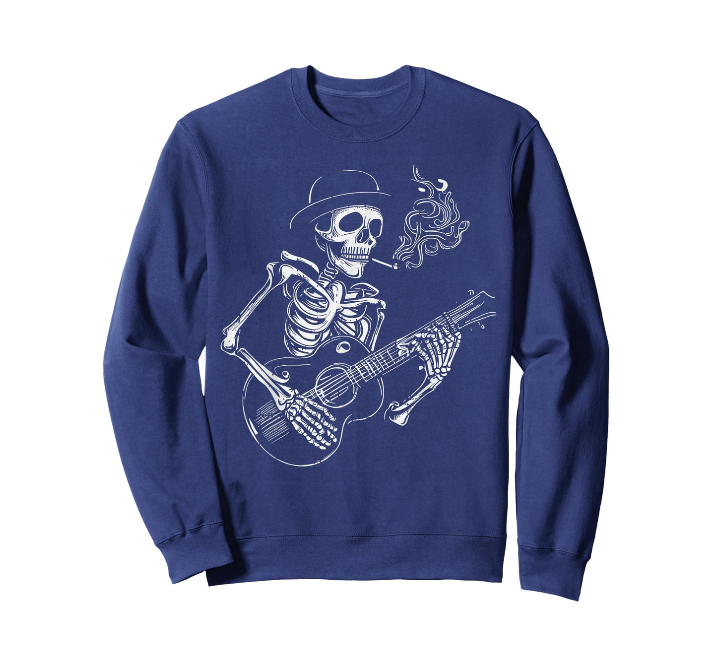 Skeleton Guitar PLayer Halloween Bones Guitarist Musician T-Shirt