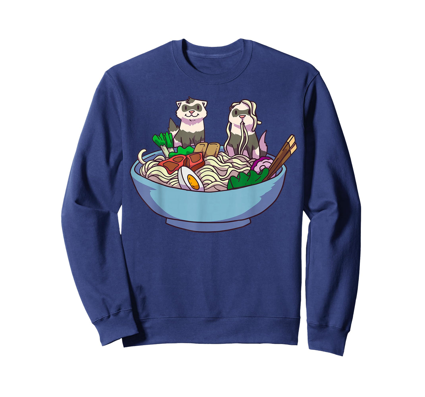 Ferret Ramen Noodles Anime Kawaii Japanese Otaku Gift T-Shirt Small