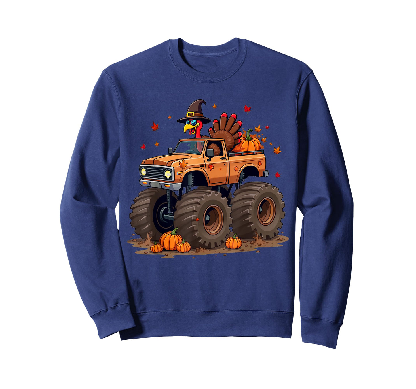 Thanksgiving Turkey Monster Truck youth Boys Kids toddlers T-Shirt