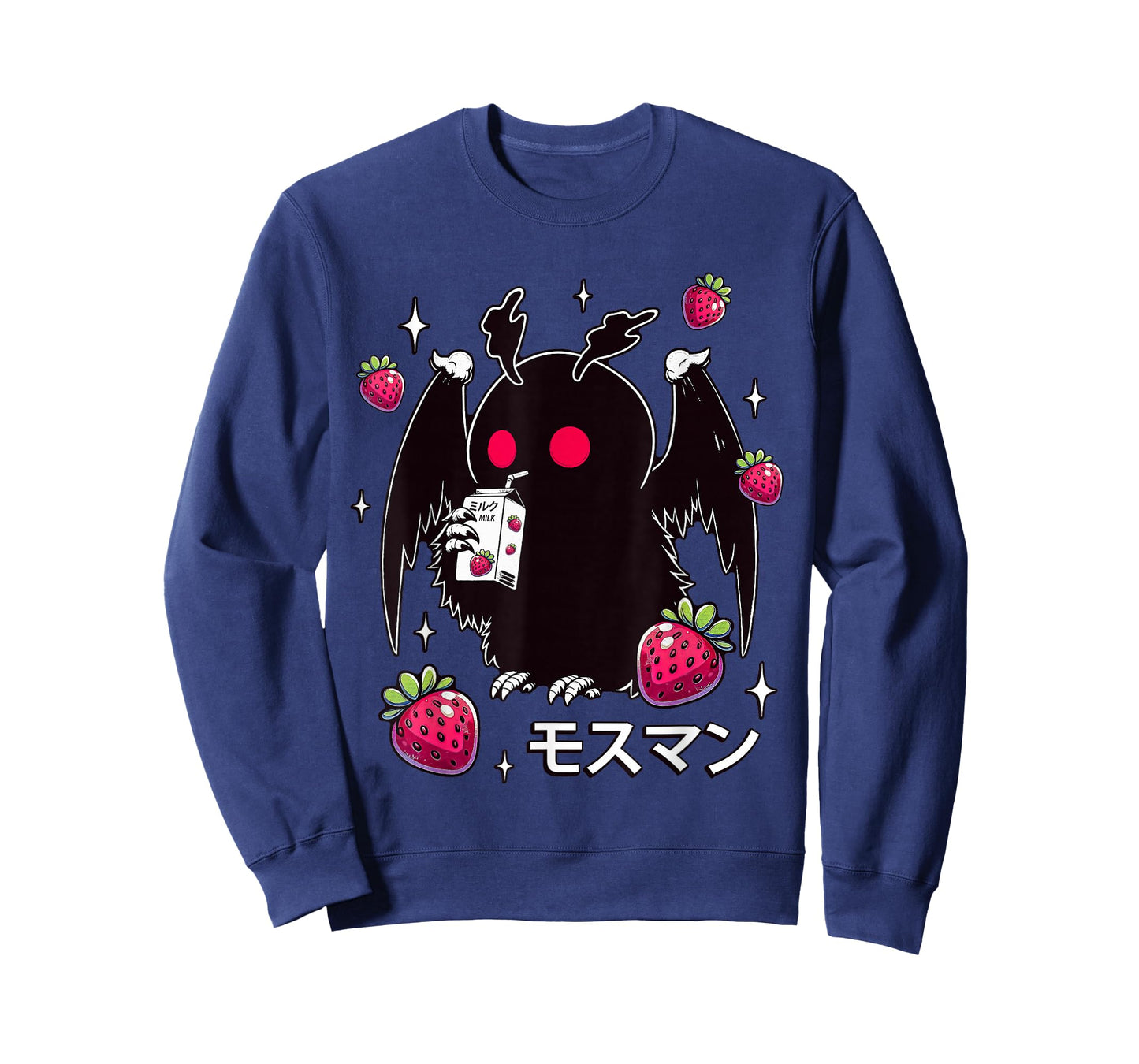 Kawaii Strawberry Milk Shake Carton Mothman T-Shirt