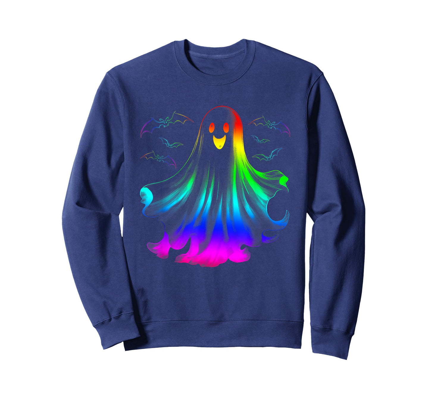 Rainbow Ghost LGBT Gay Pride Lesbian Halloween Costume T-Shirt