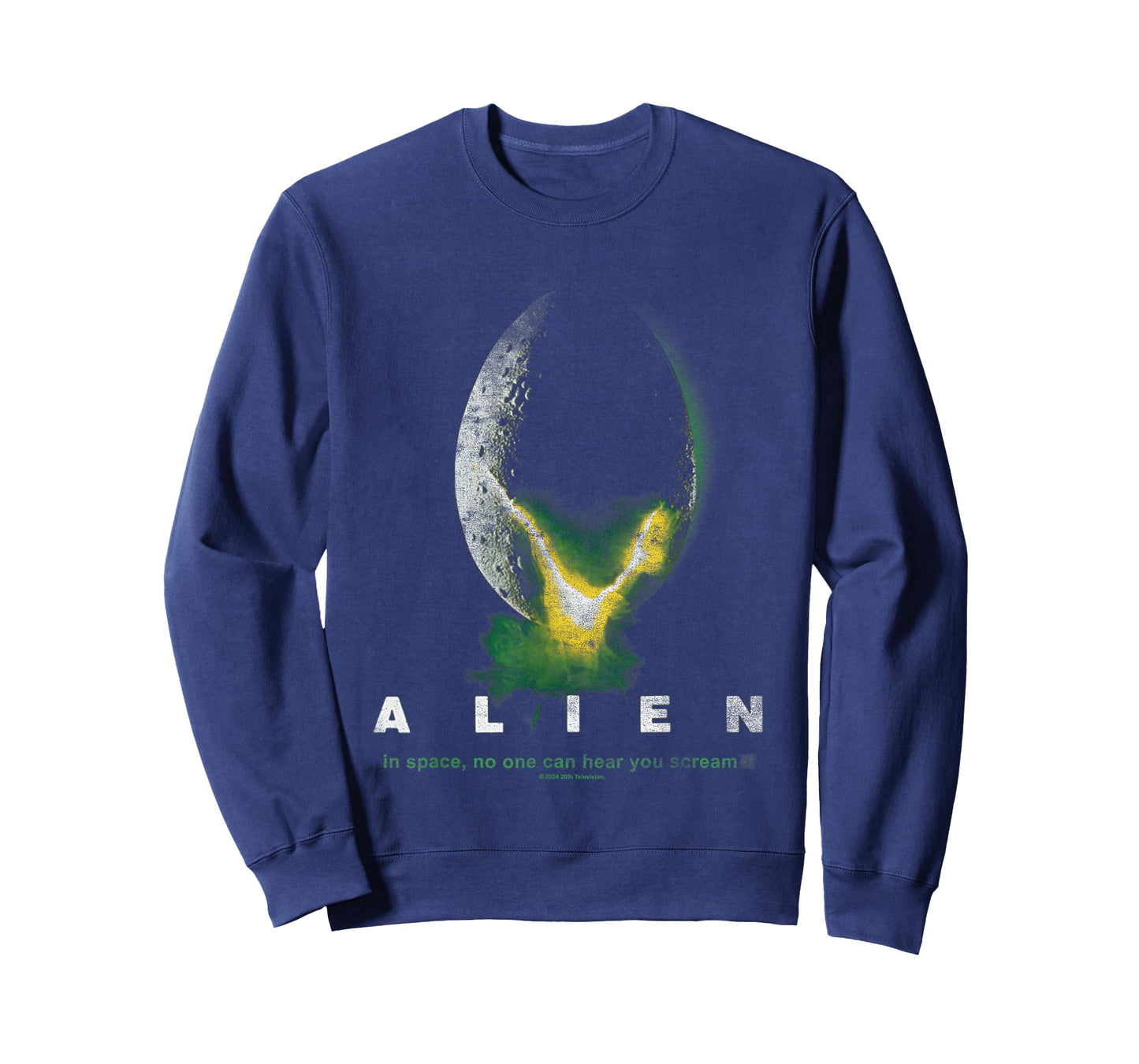 Aliens In Space No One Can Hear You Scream Distressed Logo T-Shirt