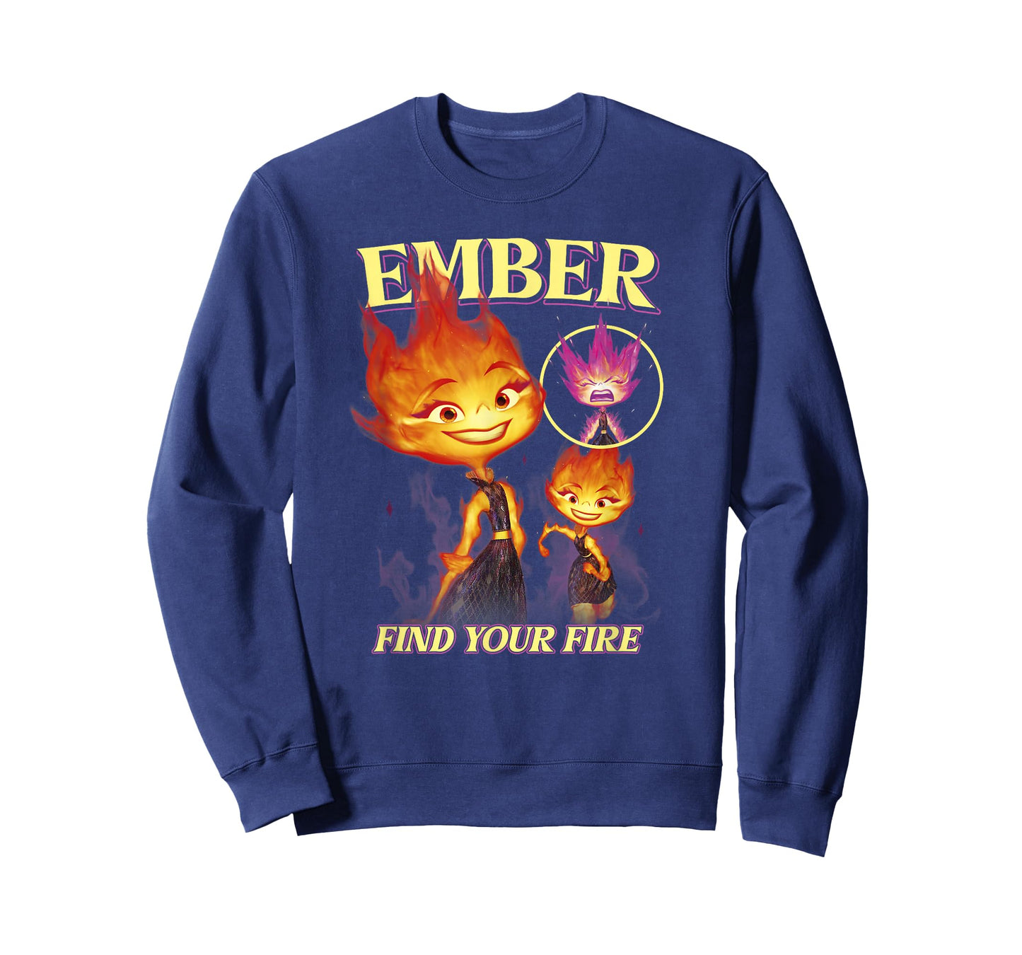 Disney Pixar Elemental Find Your Fire Ember Portrait T-Shirt