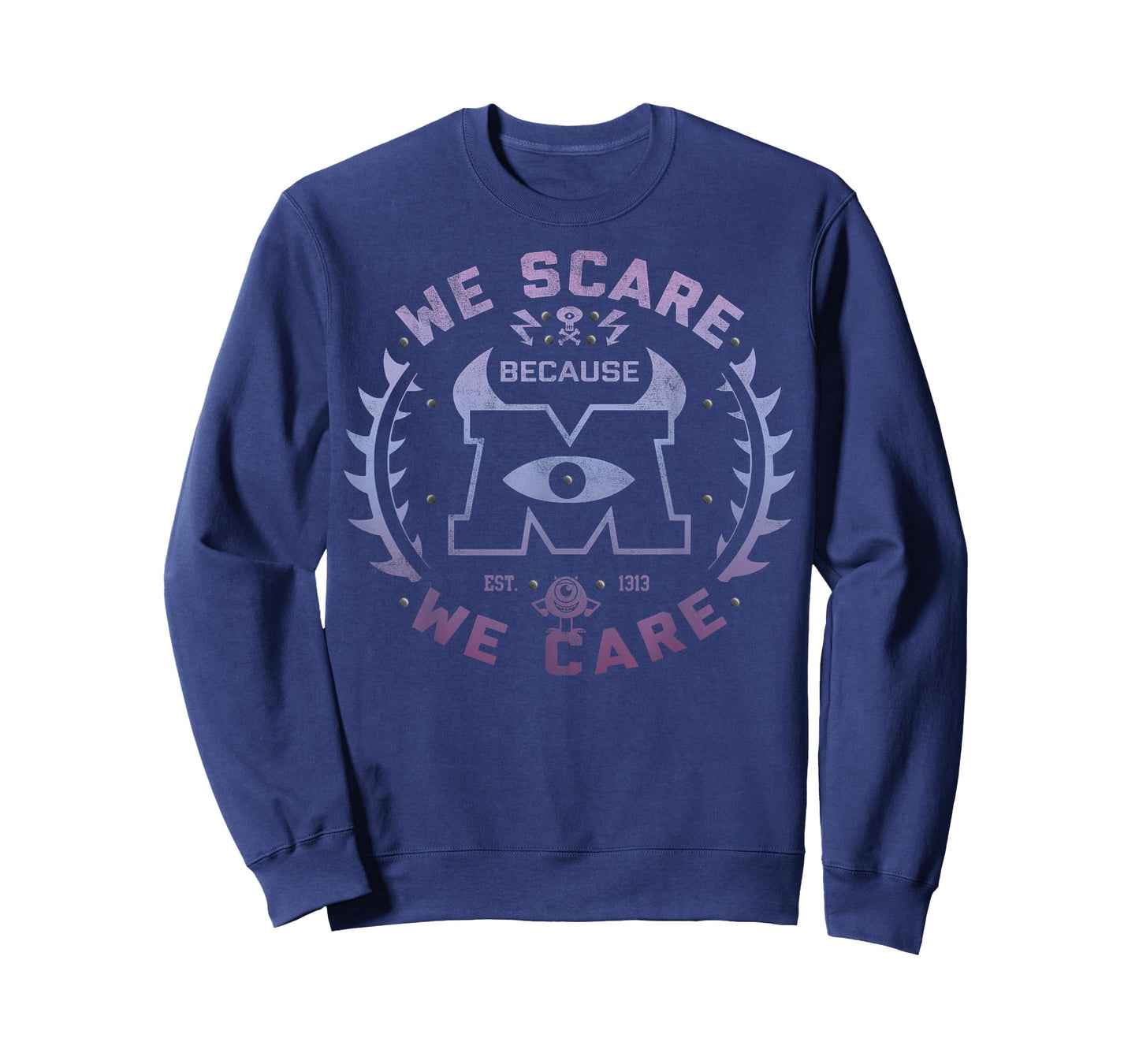 Disney Pixar Monsters Inc. We Scare Because We Care Logo T-Shirt