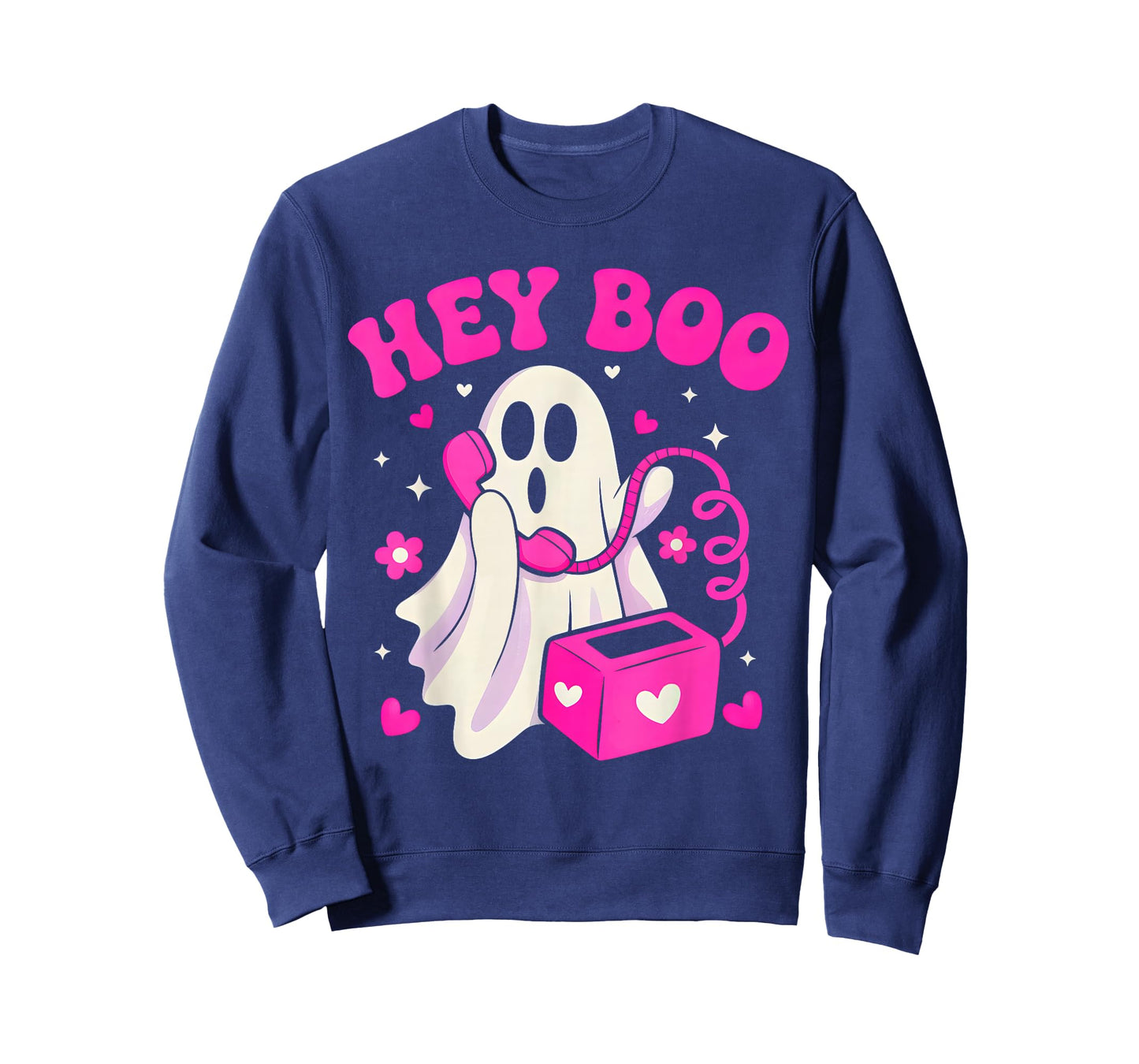 Groovy Hey Boo Ghost Retro Halloween Costume Men Womens Kids T-Shirt