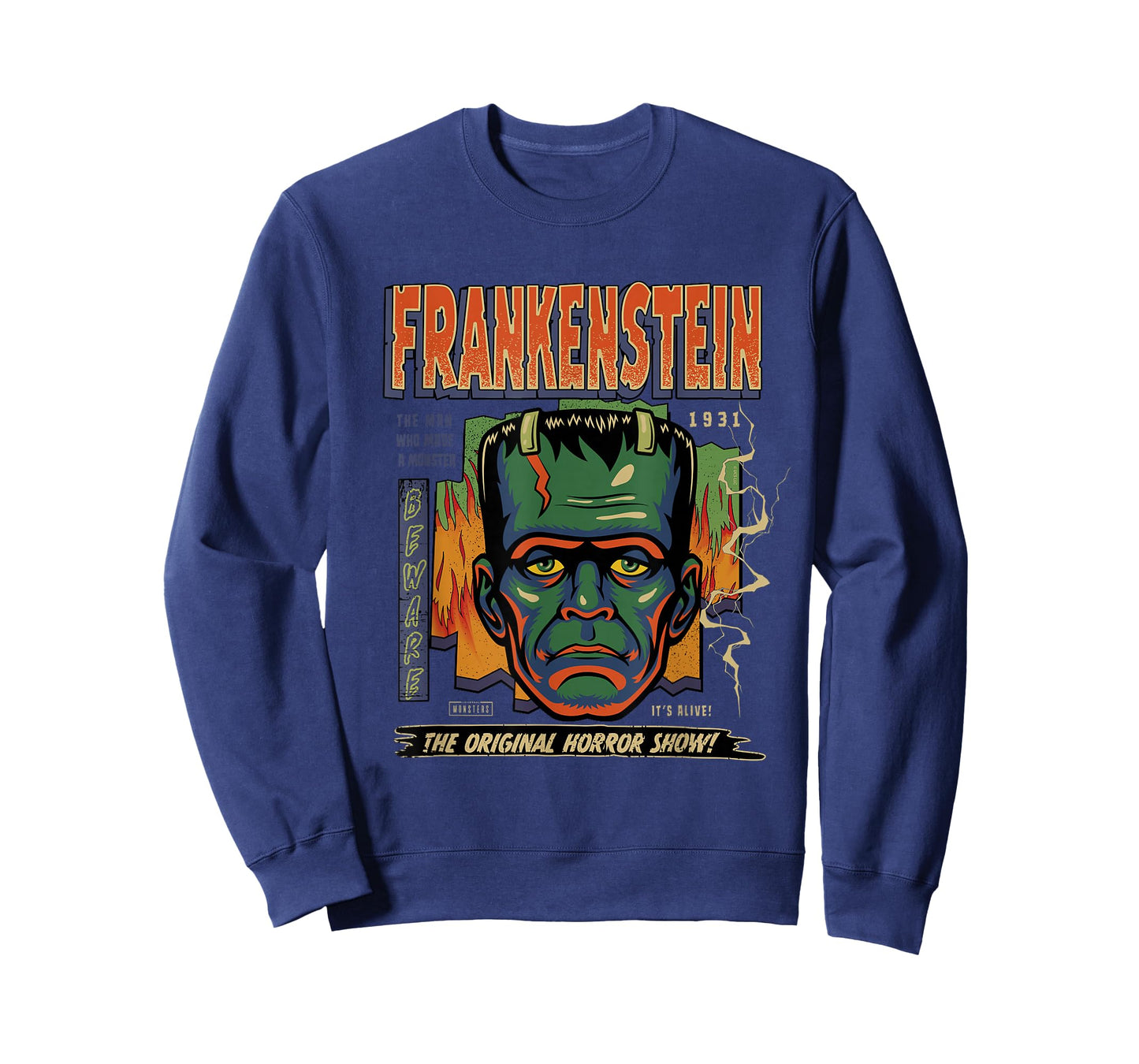 Universal Monsters Frankenstein Vintage Halloween Mask T-Shirt