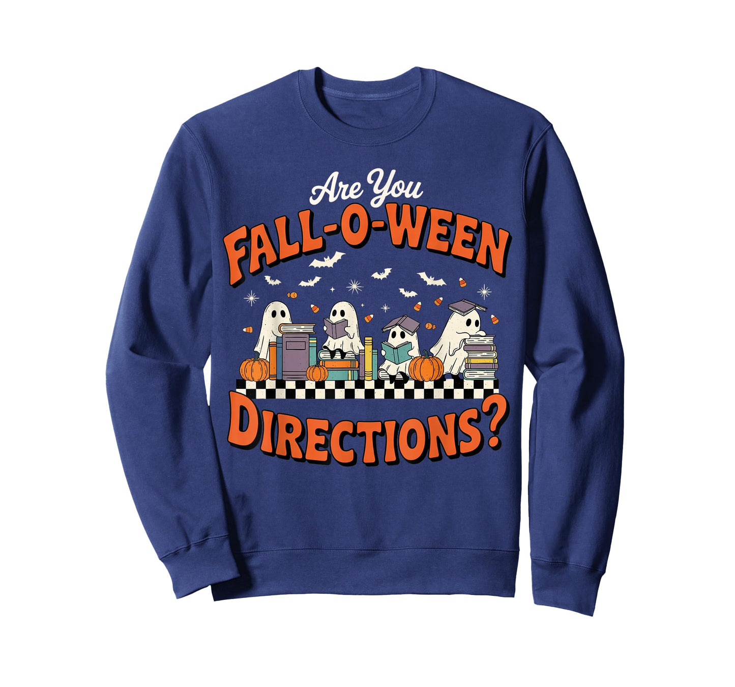 are You Fall o ween Directions Funny Halloween Teacher Ghost T-Shirt