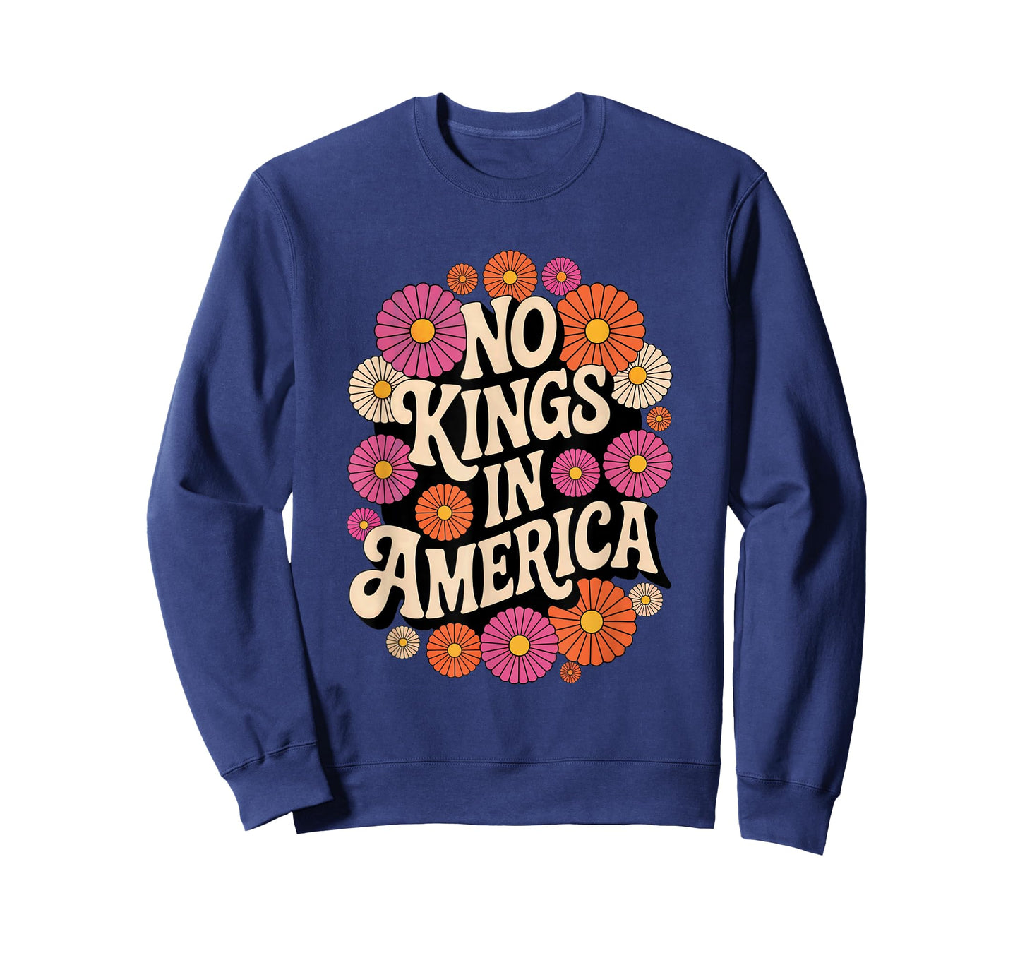 No Kings In America 70s Vintage Retro T-Shirt
