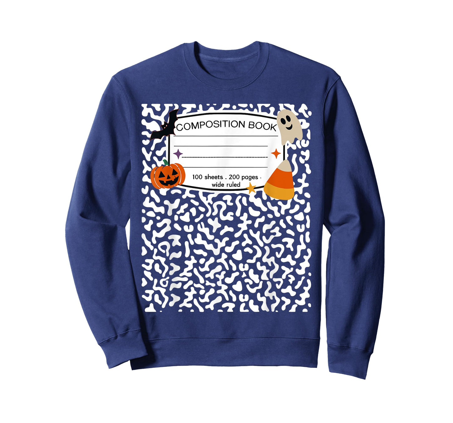 Halloween Teacher Composition Book Notebook Matching Group T-Shirt