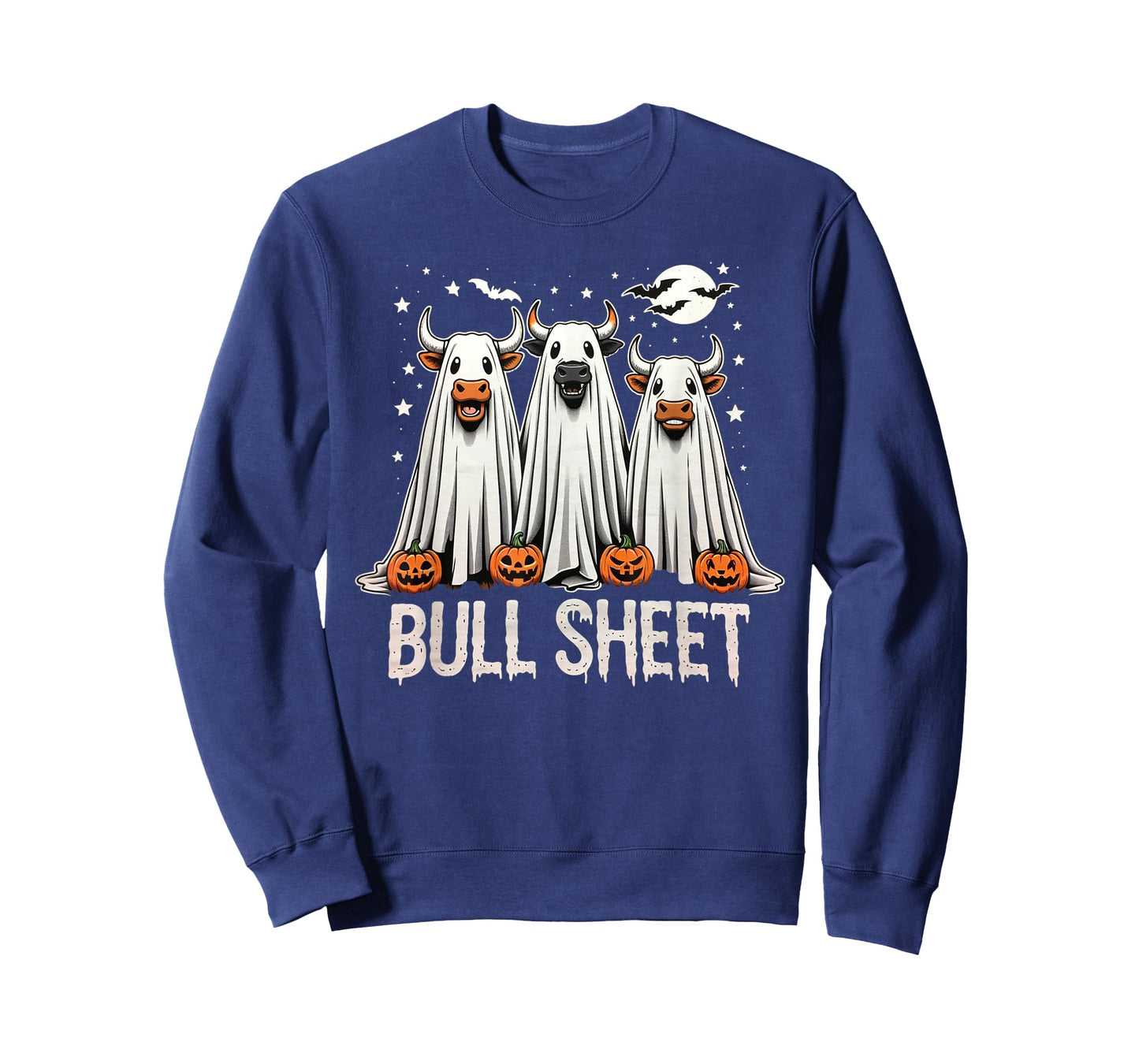 Bull Sheet: Funny Ghost Cow Halloween T-Shirt