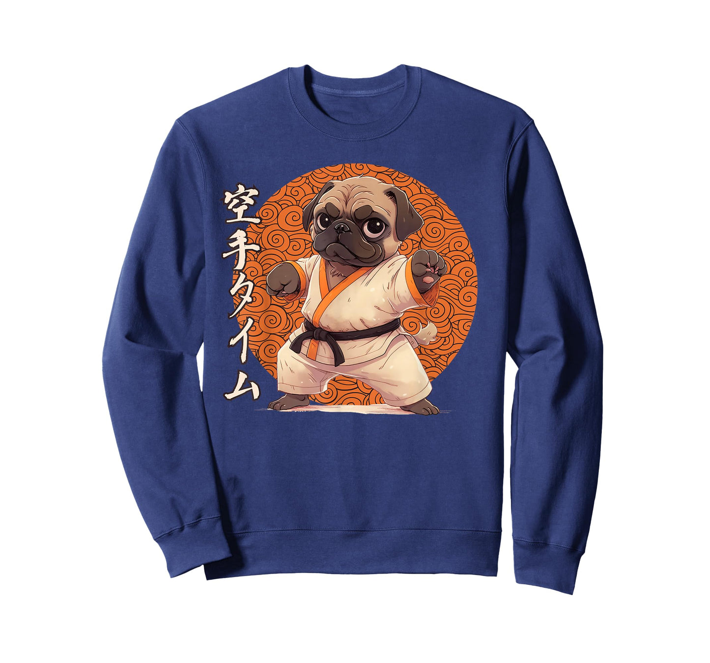 Pug Karate, Ninja Pug Anime, Karate Pug T-Shirt