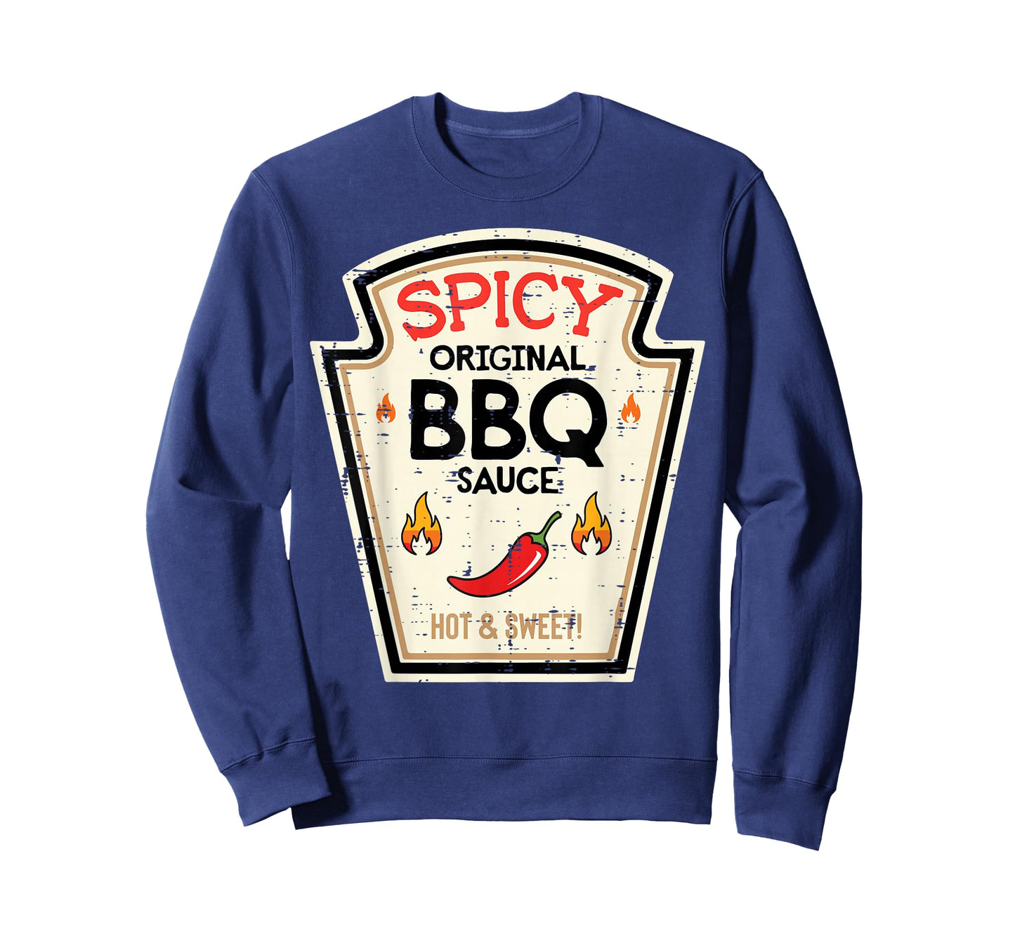 Halloween Spicy BBQ Sauce Funny Food Costume Men Women Kids T-Shirt