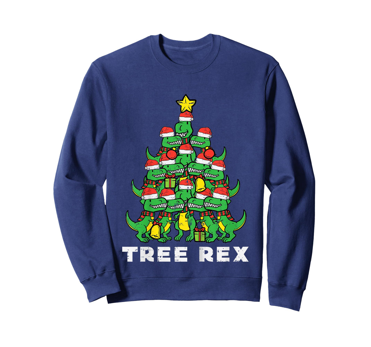 Kids Tree Rex Dinosaurs Kids Xmas Toddler Boys Christmas Pajamas T-Shirt