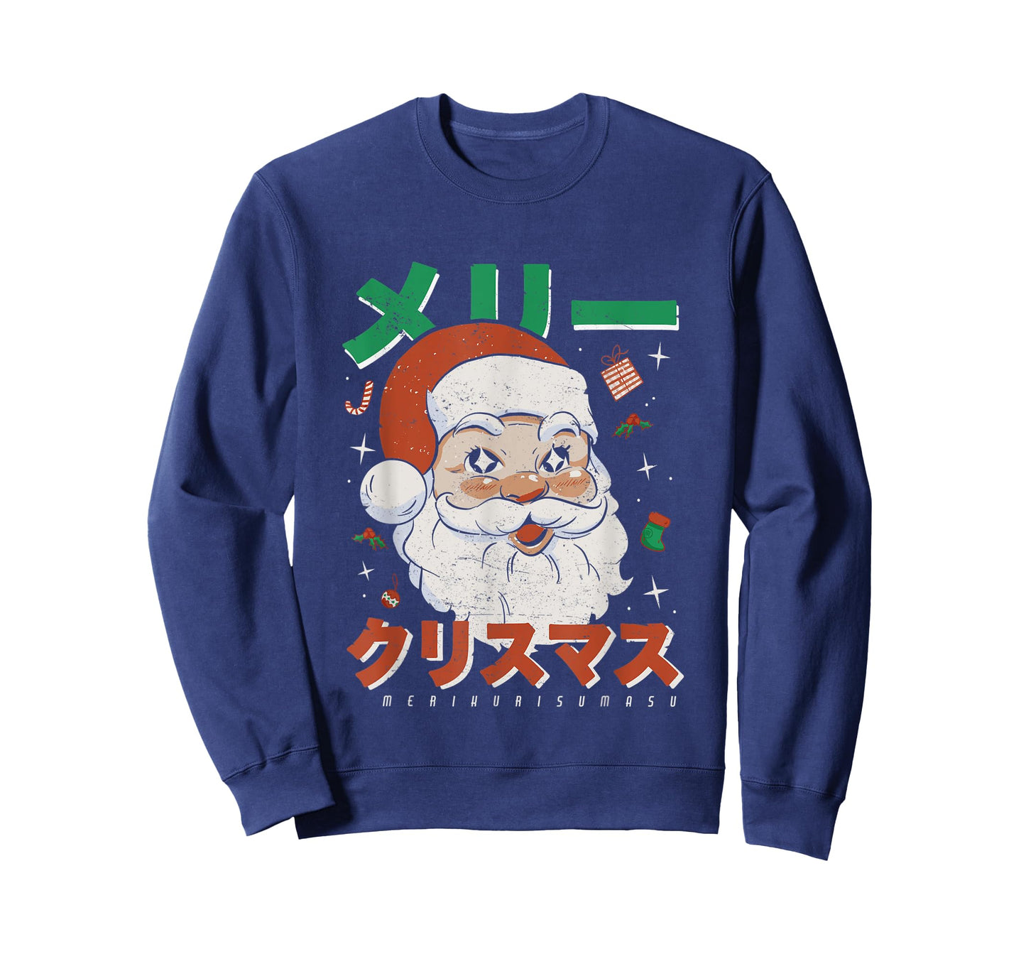 Retro Japan Otaku Japanese Vintage Santa Merry Christmas T-Shirt