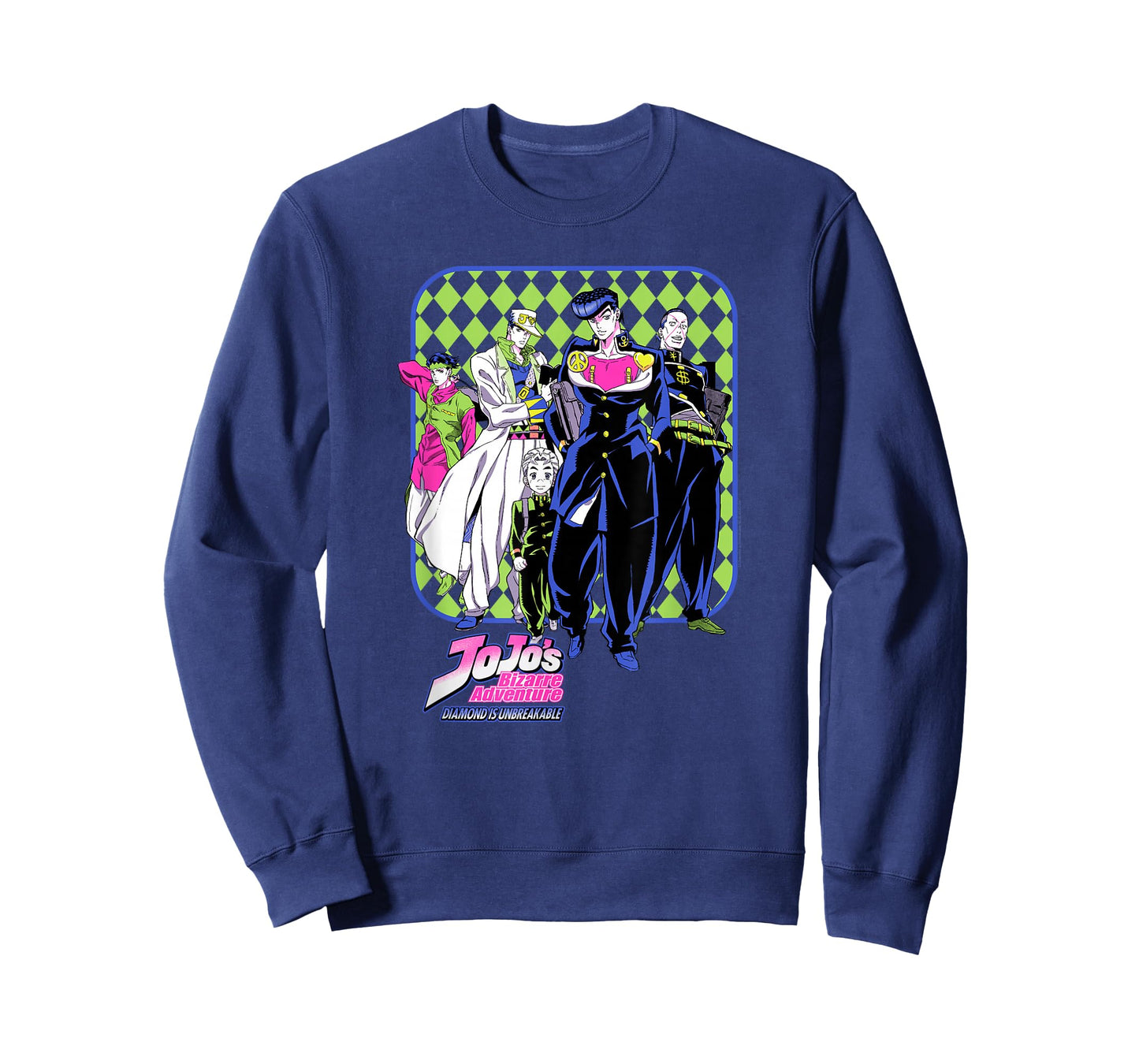 JoJo's Bizarre Adventure Josuke and Friends Neon Anime T-Shirt