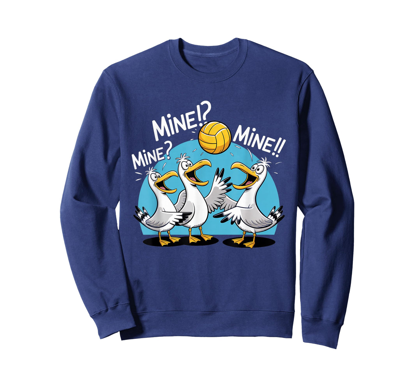 Seagull Volleyball Mine Mine Beach Bird Ocean Lovers T-Shirt