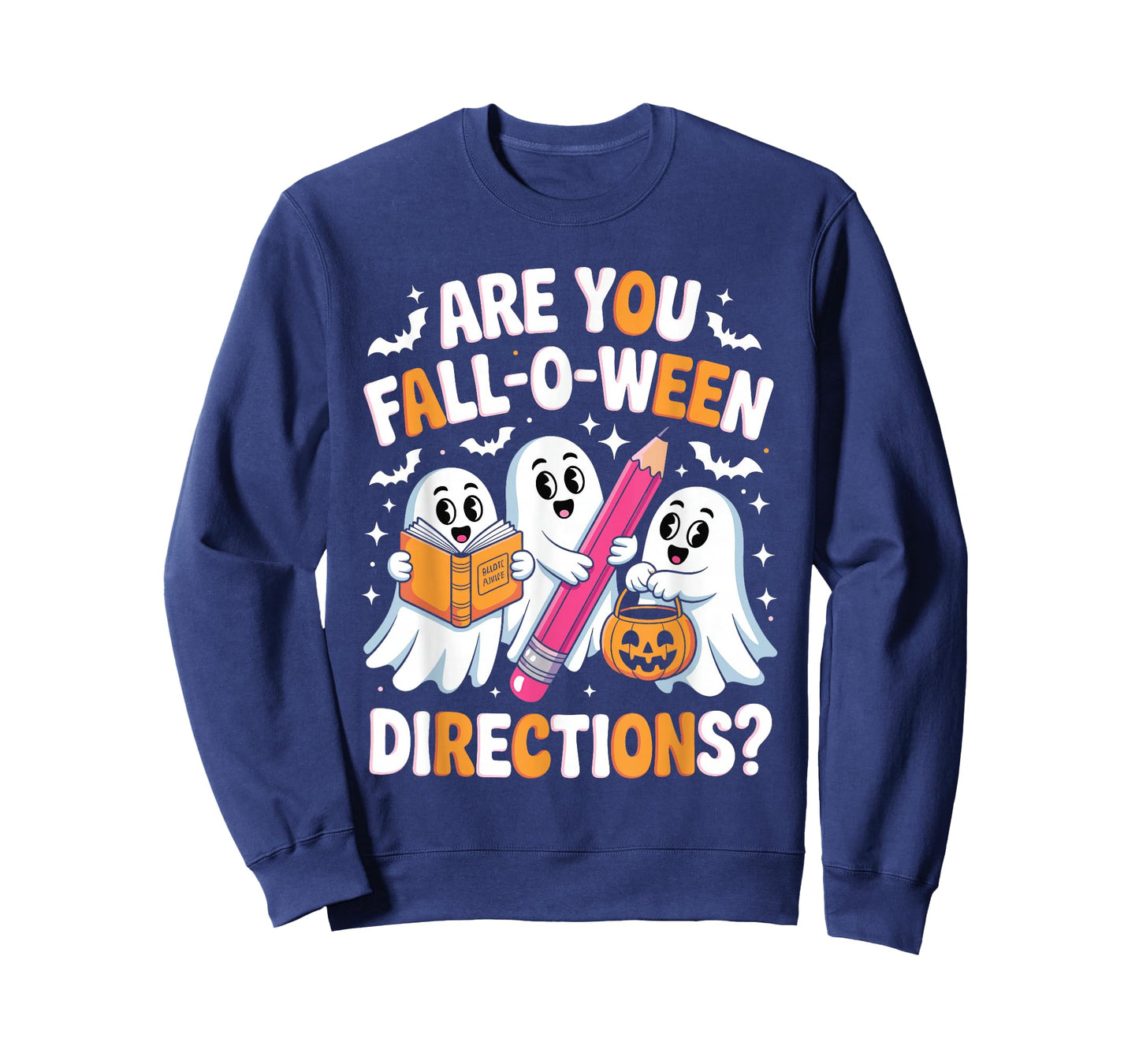 Cute Teacher Ghost are You Falloween Directions Women T-Shirt
