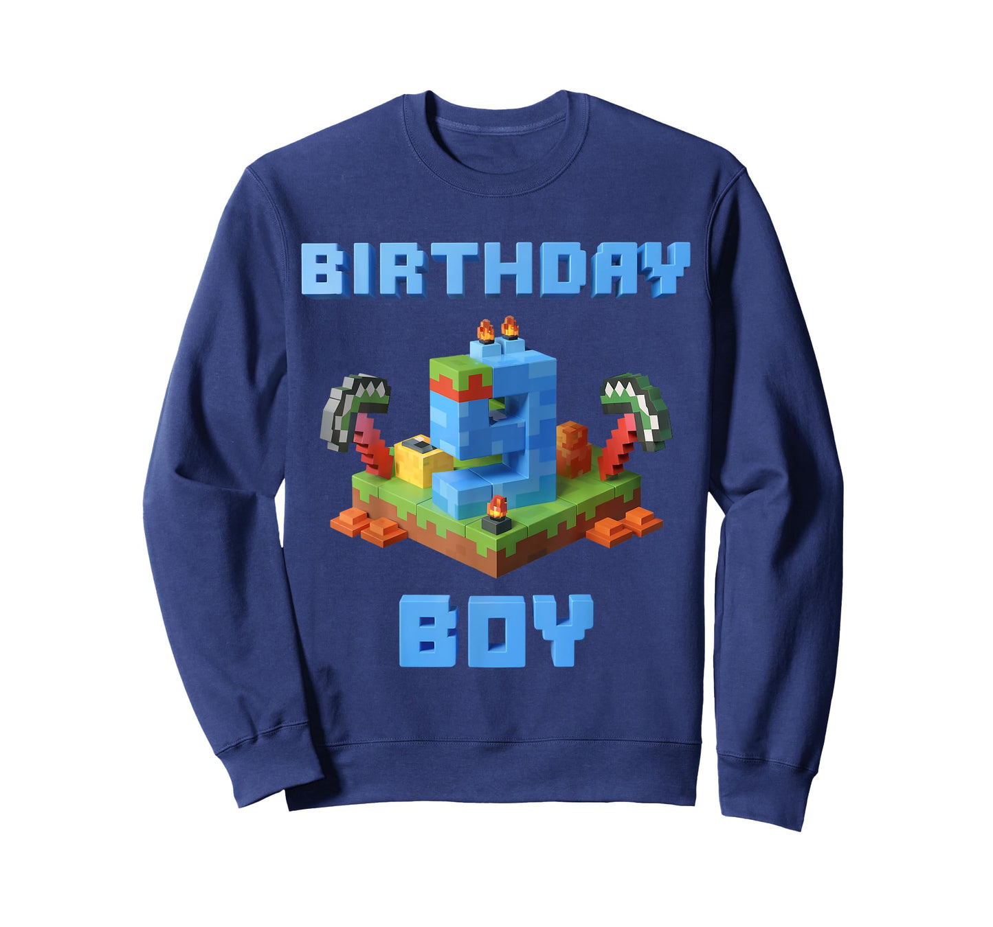 Fun 9th Birthday Pixel Art Video Game 9 Years Old Bday Boys T-Shirt