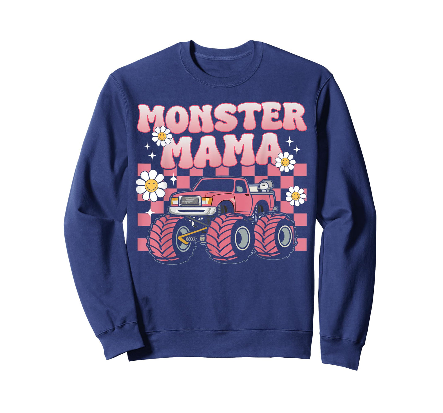 Groovy Monster Truck Mama Mom Monster Truck Are My Jam Truck T-Shirt