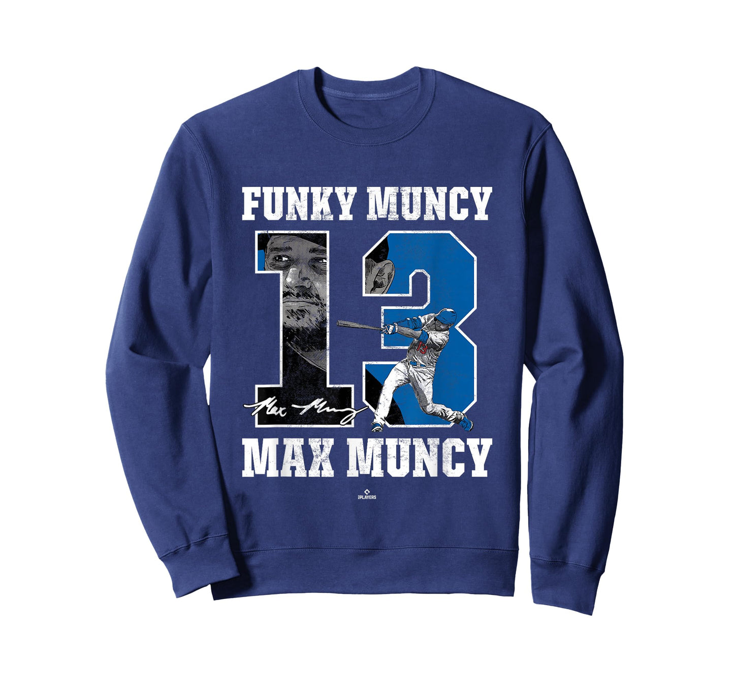 BallPark MVP Funky Muncy Max Muncy Los Angeles California MLBPA T-Shirt - Black, Unisex-Adults, Short Sleeve, T-Shirt, Sports, Baseball, Small
