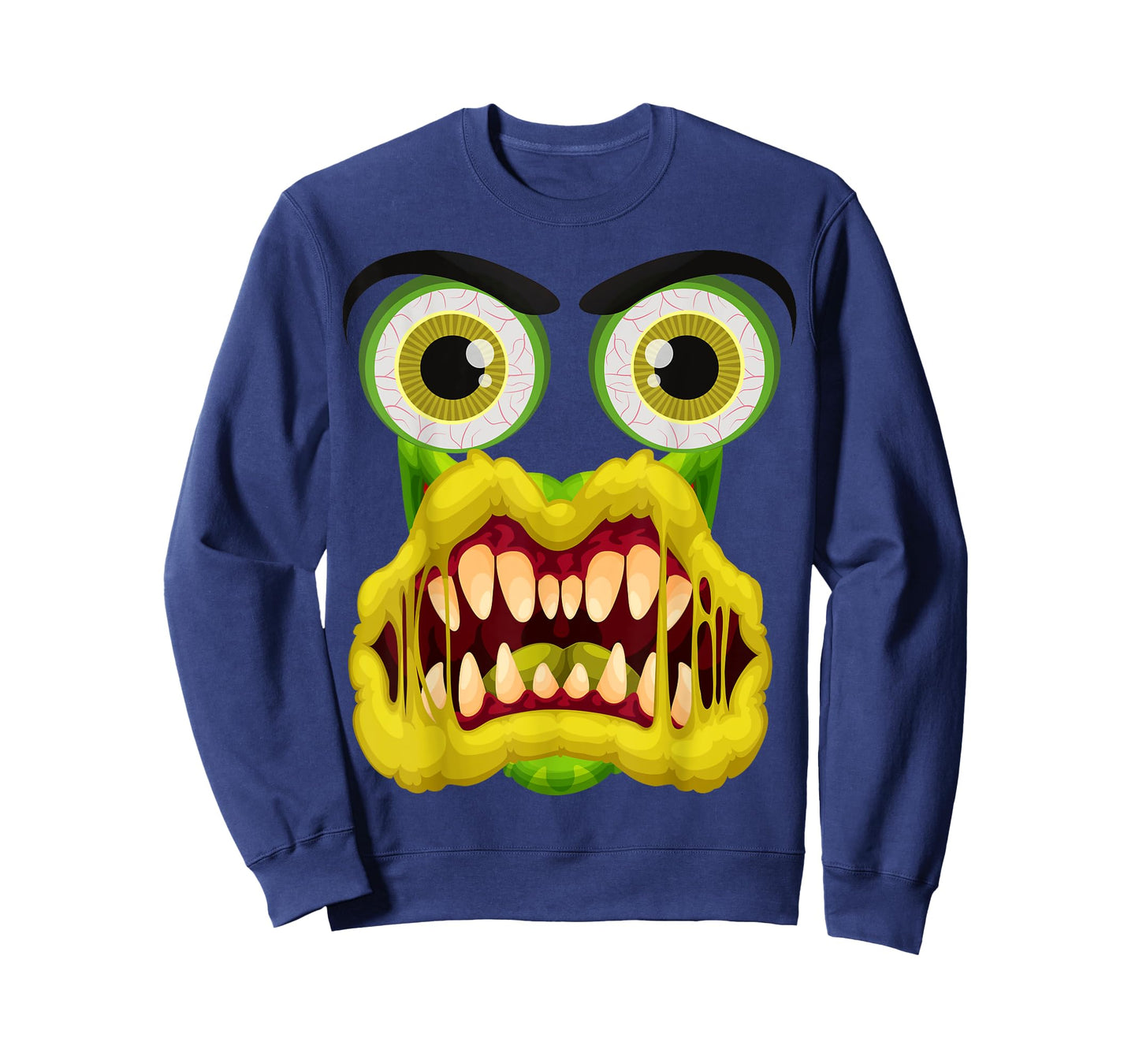 Men's Women's Cute Monster Face Halloween Costume T-Shirt