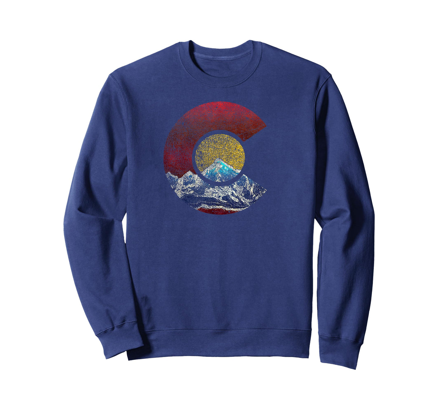 Colorado Shirt with Flag Themed Mountain T-Shirt
