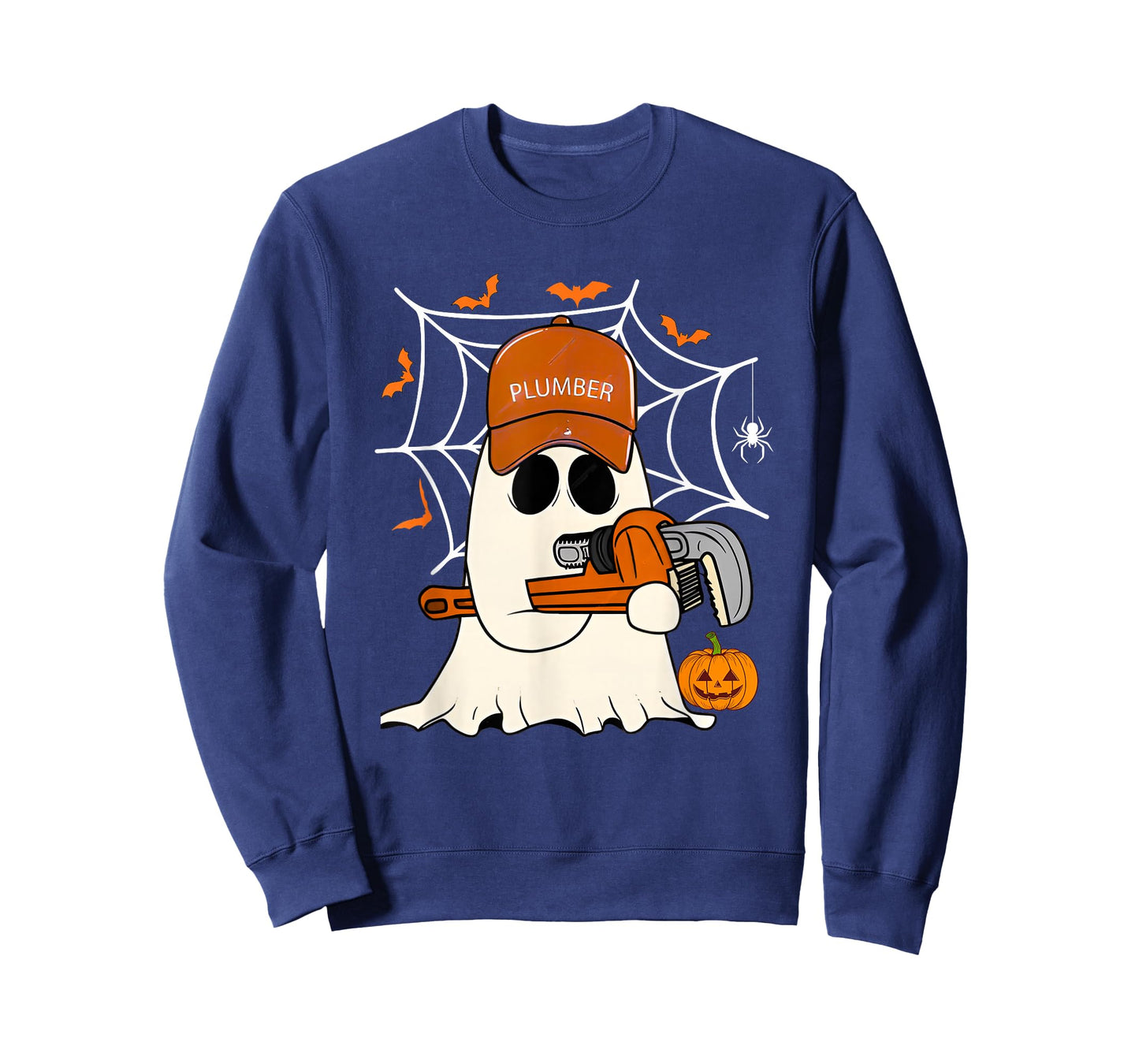 Ghost Plumber Funny Plumbing Halloween Costume for Plumbers T-Shirt