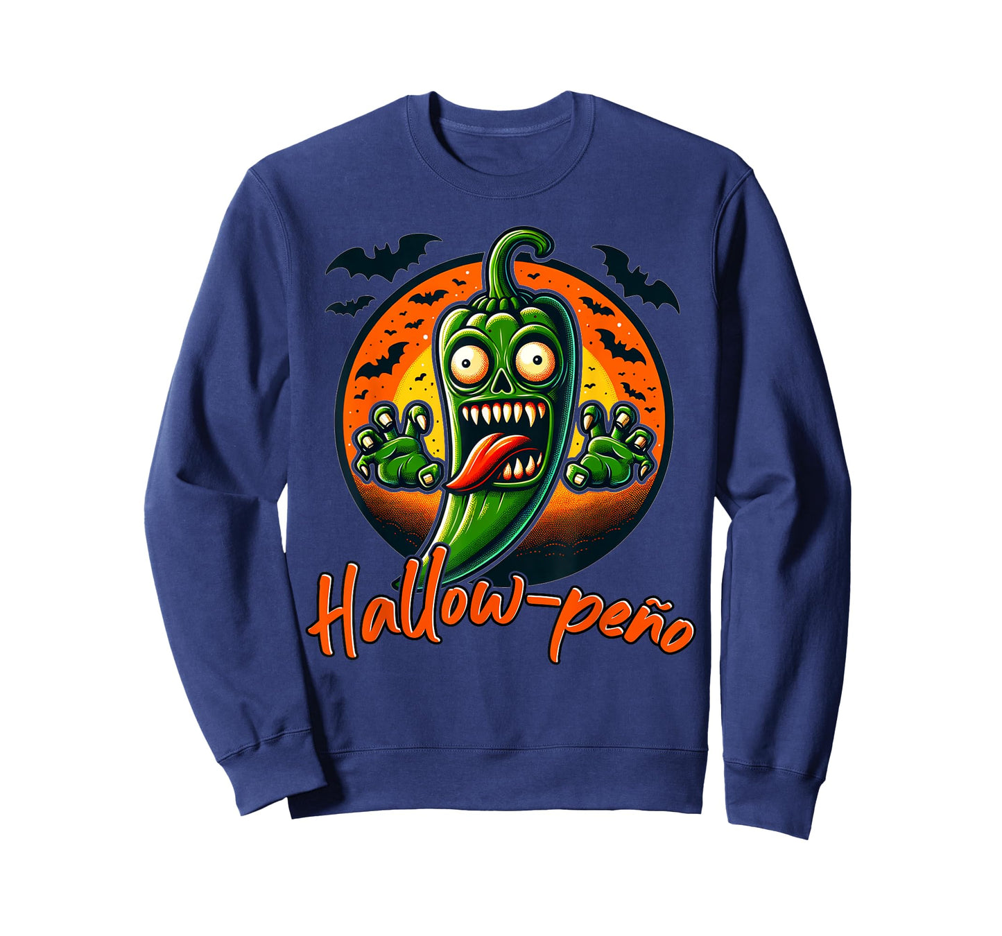Jalapeno Ghost "Hallow-peno" Halloween Costume T-Shirt