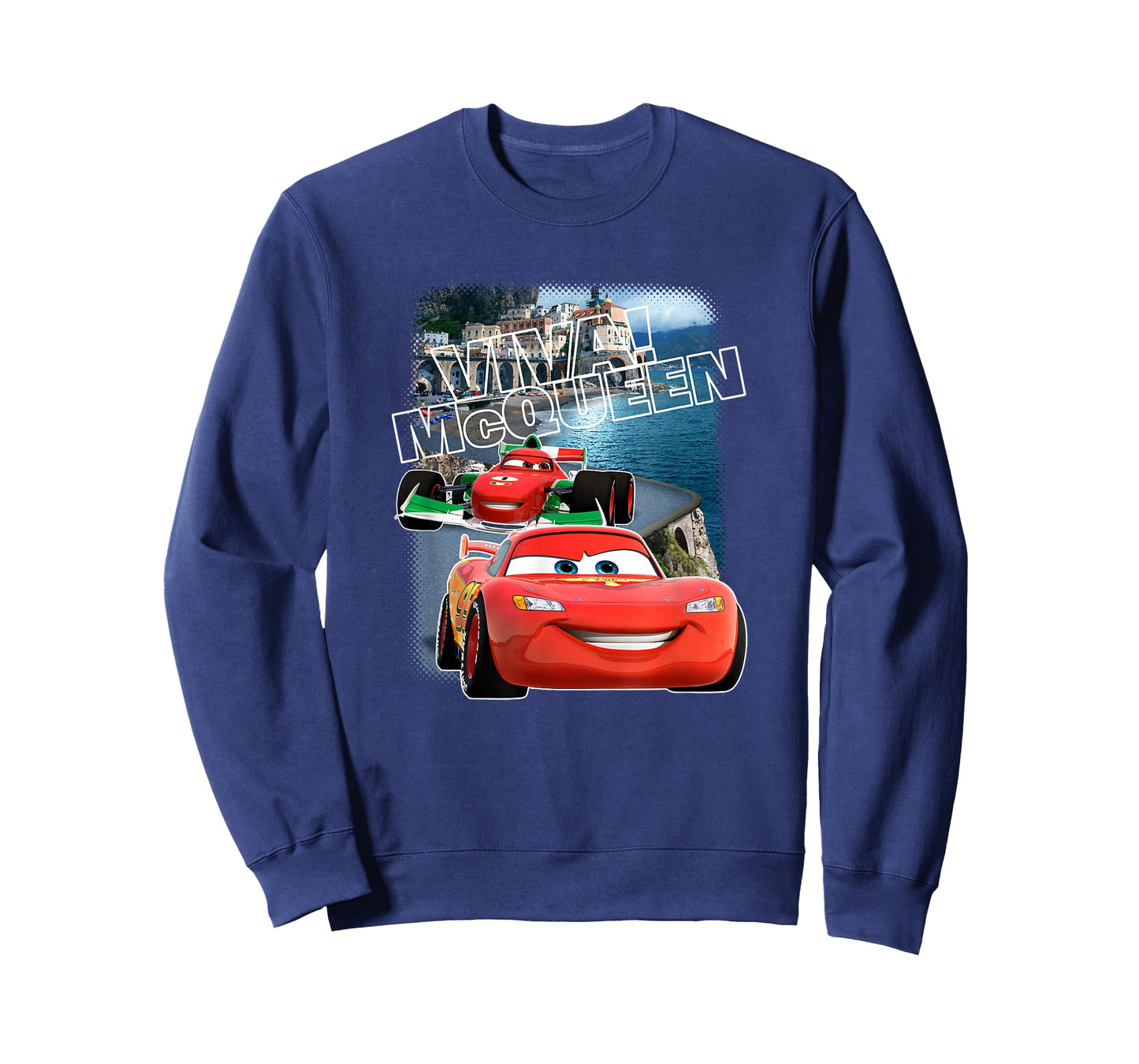 Disney Pixar Cars 2 Viva McQueen Italy Race Poster T-Shirt