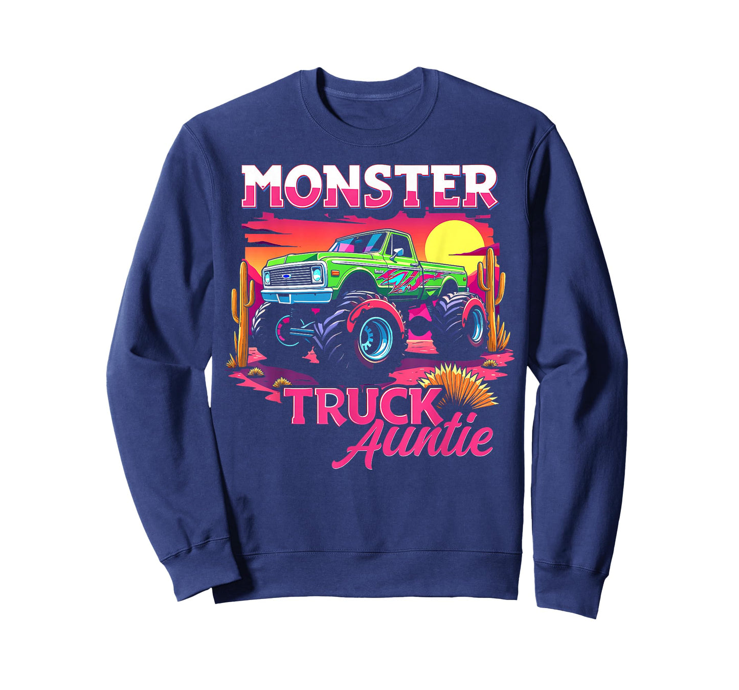 Monster Truck Auntie Matching Family Monster Truck Aunt T-Shirt