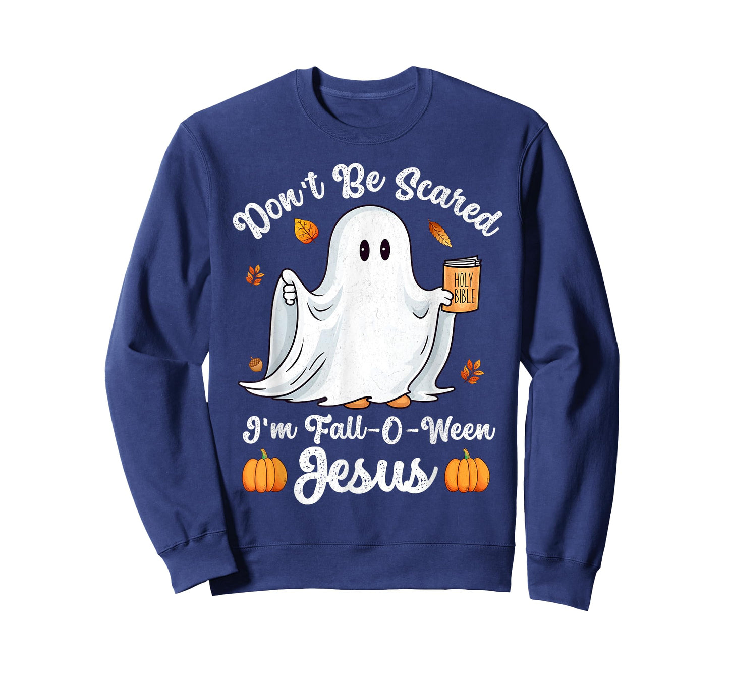 Cute Ghost Christian Halloween Fall-O-Ween Jesus Pumpkin T-Shirt