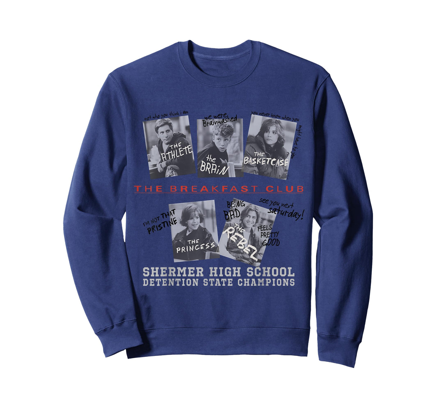 The Breakfast Club Detention Champions Front & Back T-Shirt