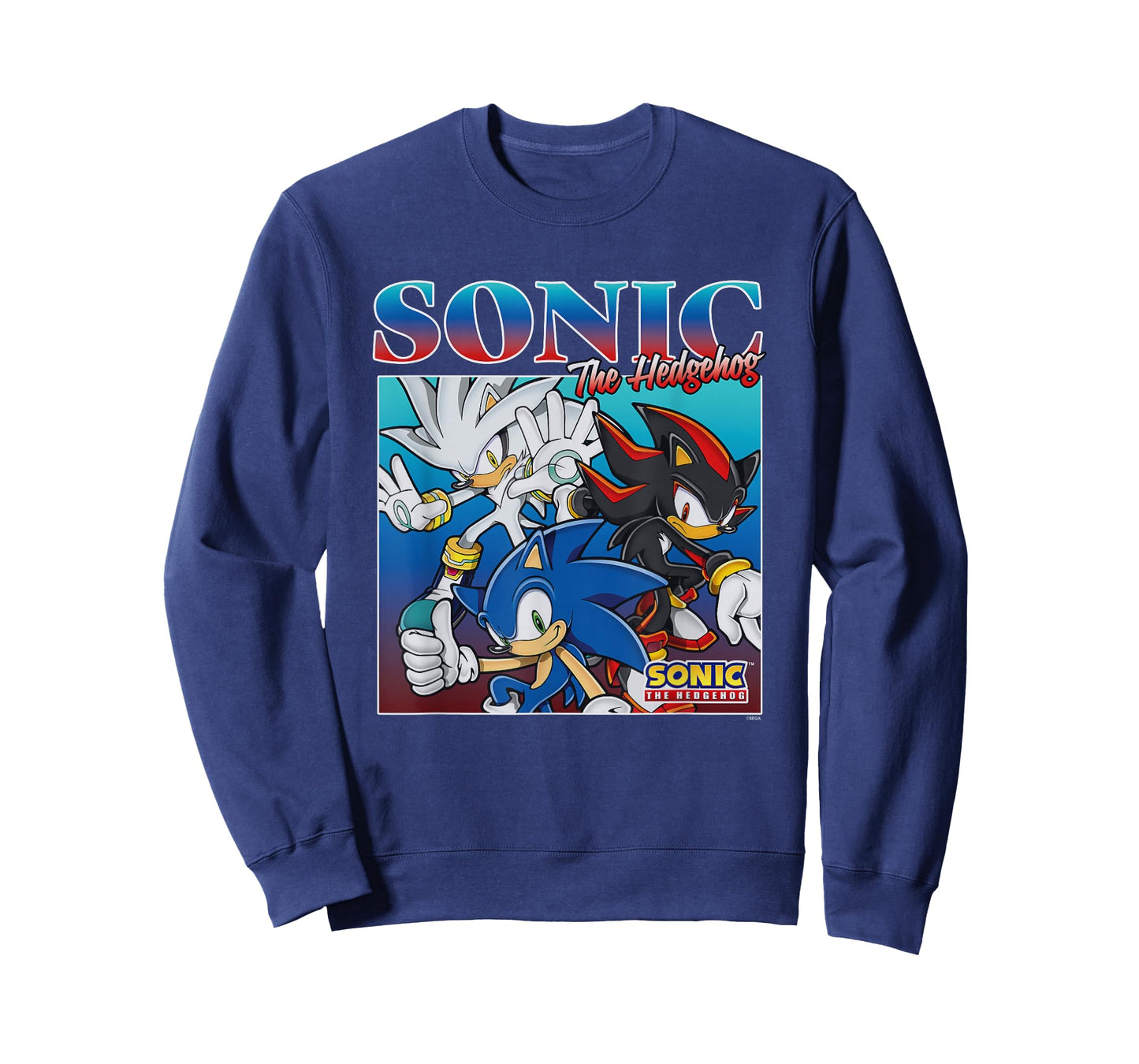 Sonic The Hedgehog Silver Sonic & Shadow Group Shot T-Shirt