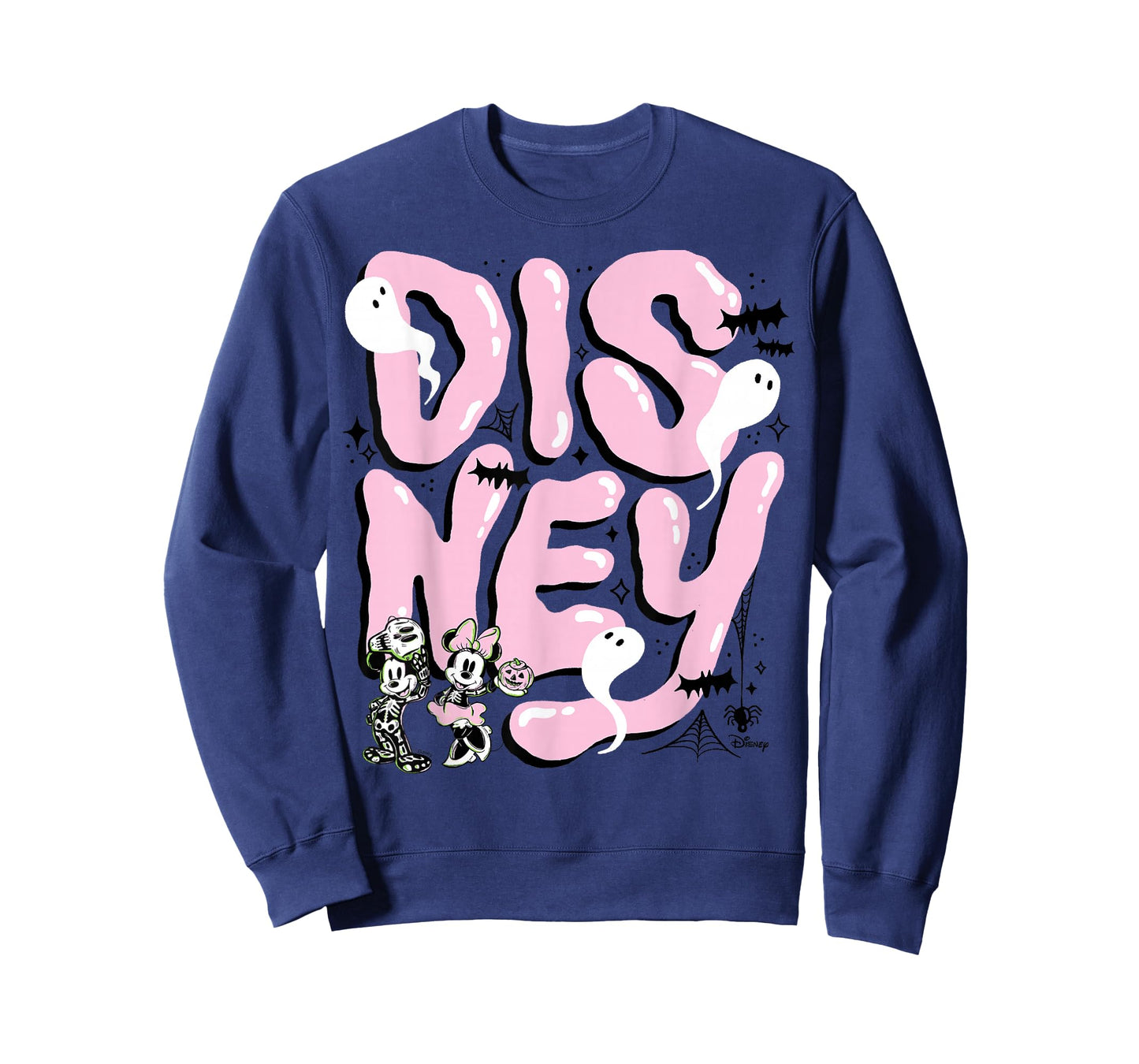Disney Halloween Mickey & Minnie Skeleton Ghost Design T-Shirt
