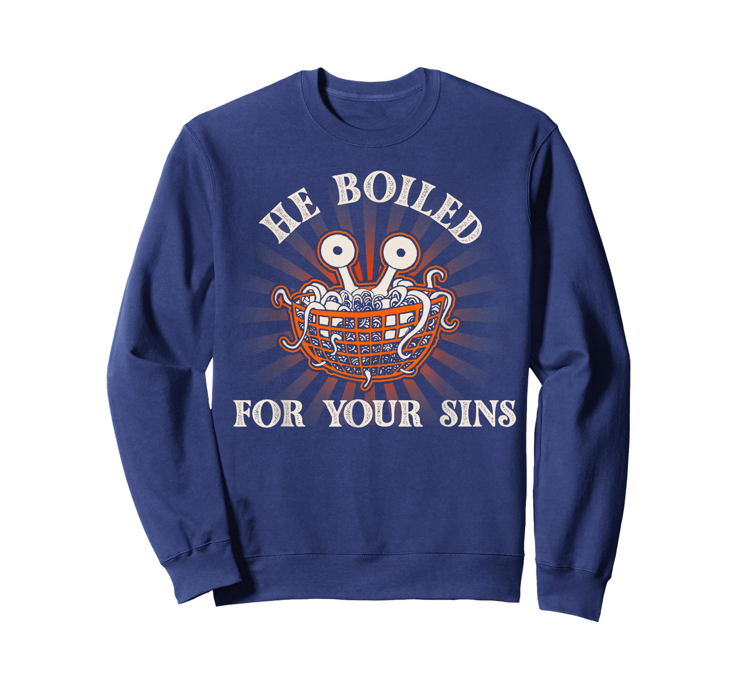 He Boiled For Your Sins Pastafarian Flying Spaghetti Monster T-Shirt