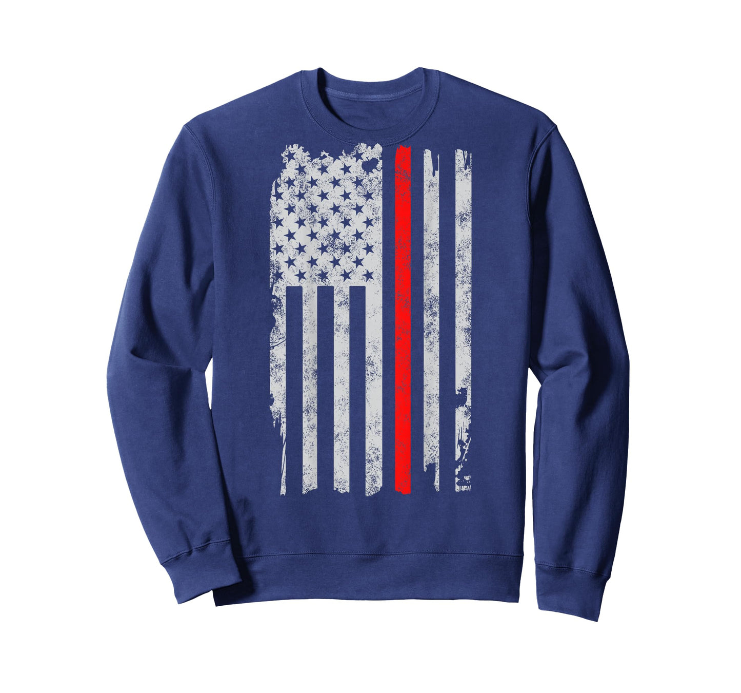 Thin red line American flag Patriot Firefighter gift Fireman T-Shirt
